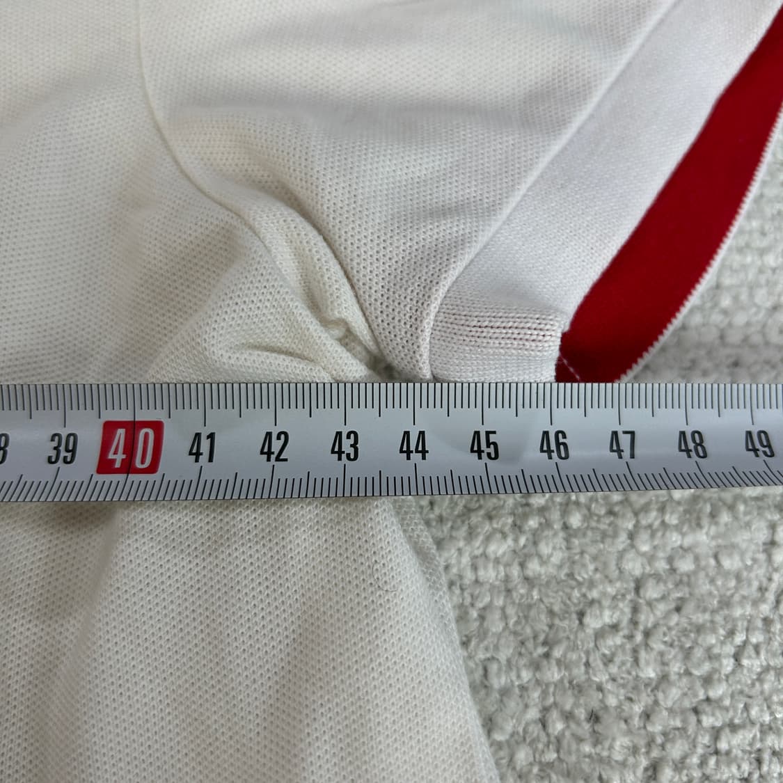 라코스테 흰색 PK 반팔티 레드 포인트 s 상품이미지5