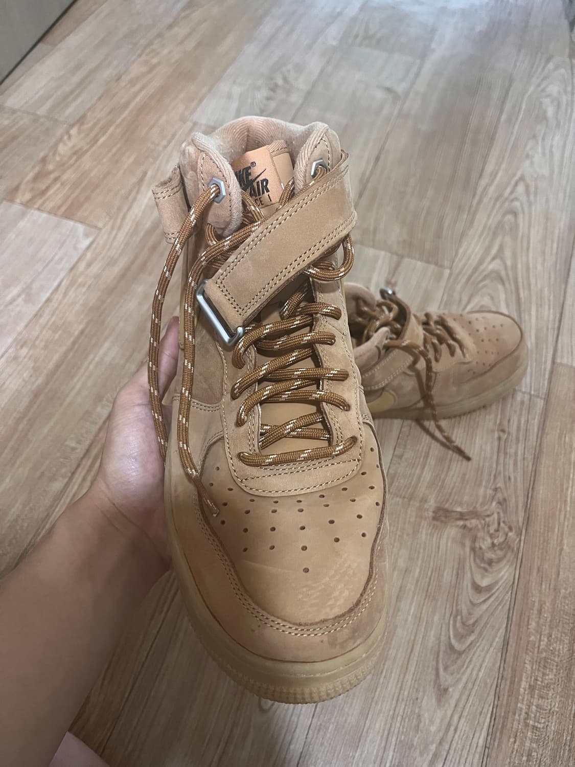 Nike Air Force 1 Mid '07 WB Flax 된장 포스 상품이미지3