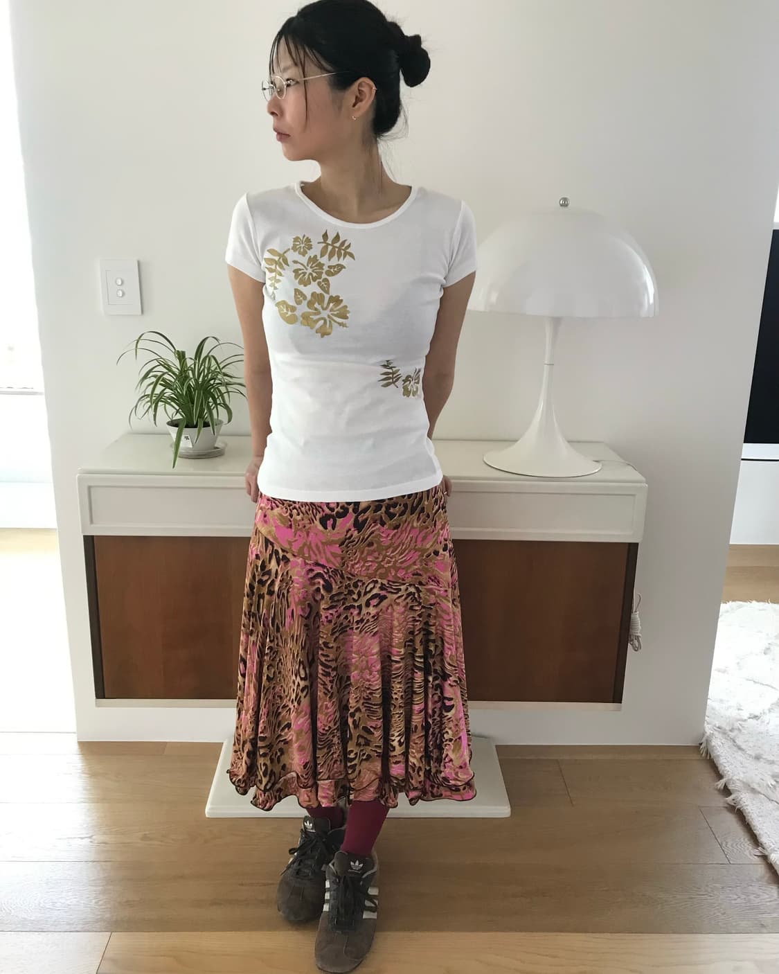 vintage gold pattern top 상품이미지3