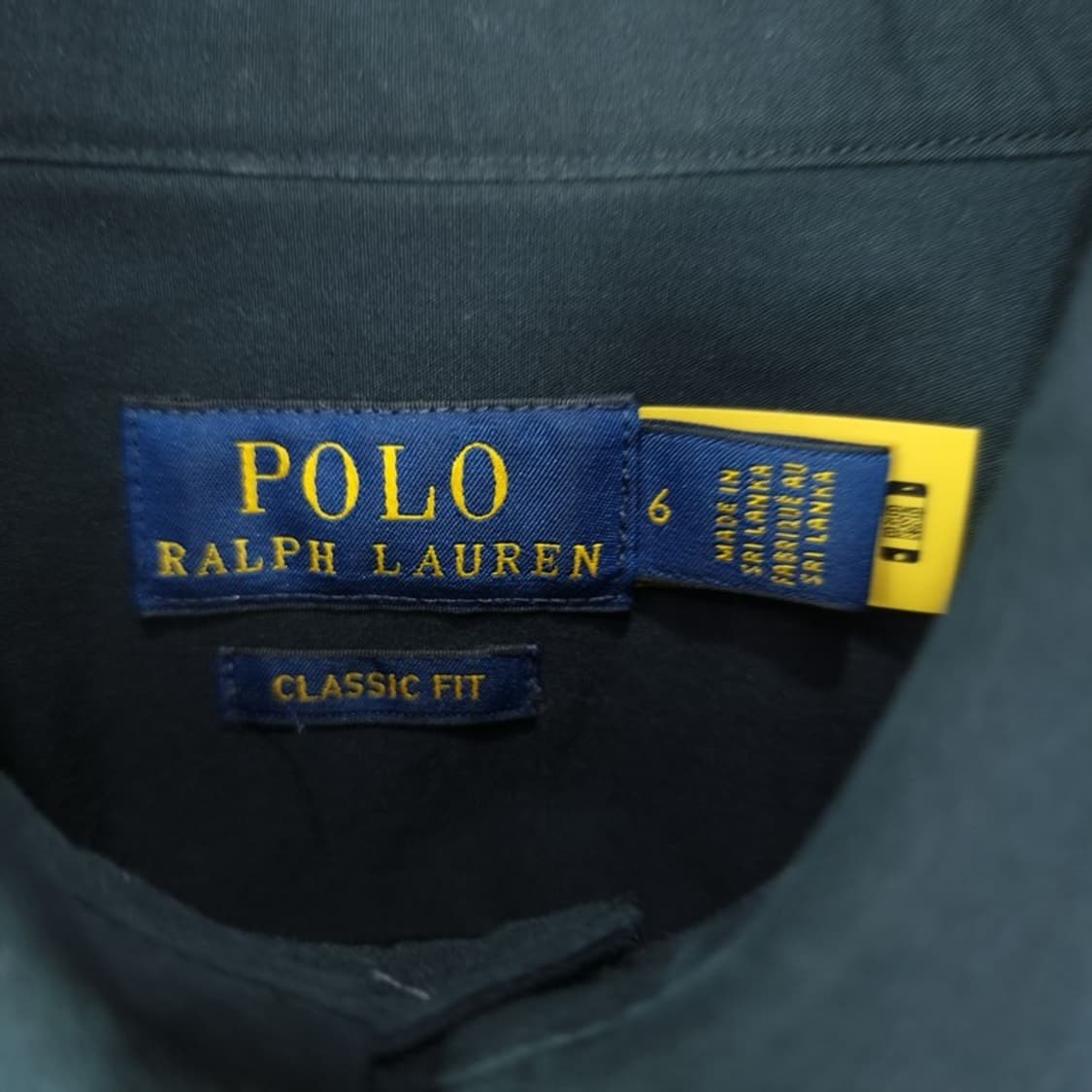 [폴로 랄프로렌] 포니 로고 자수 클래식핏 셔츠 블랙 M19993 상품이미지8