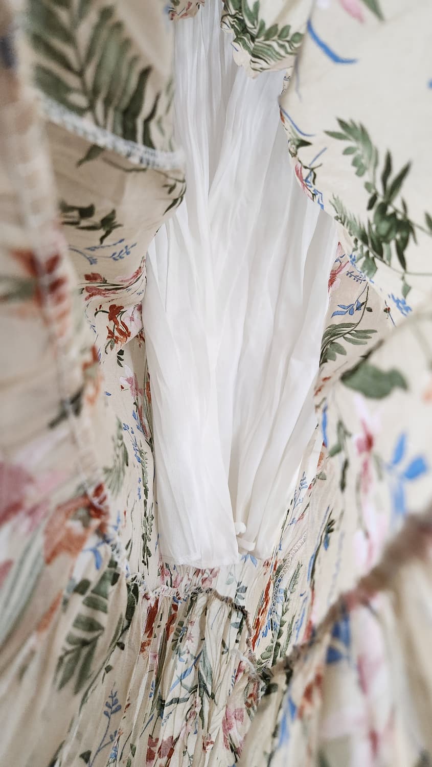 플라워 패턴 시폰 원피스 상품이미지5