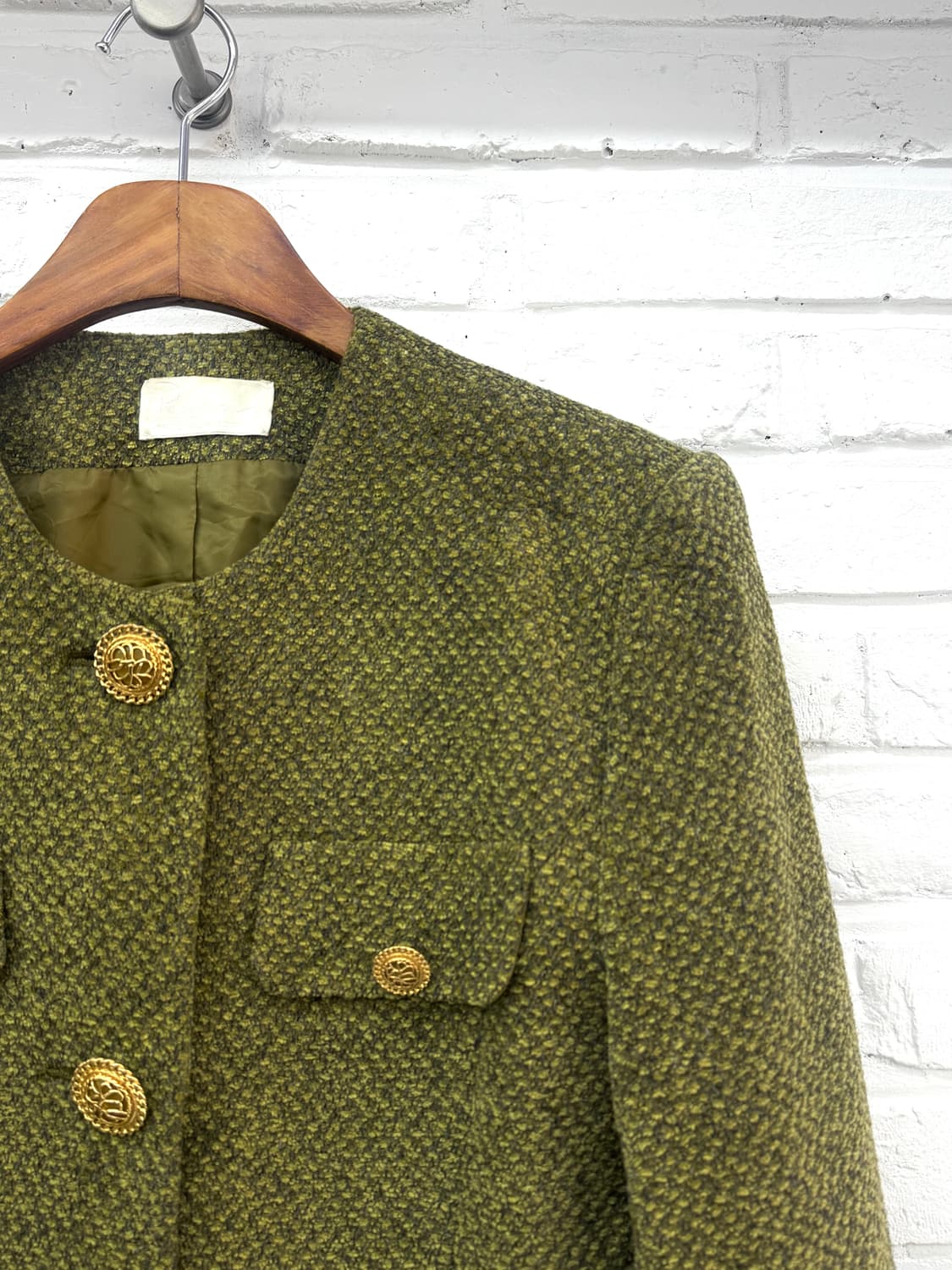 Regener 그린 트위드 자켓 상품이미지4