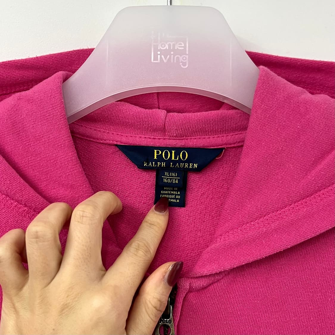 폴로 랄프로렌 블루 포니 핑크 후드집업 상품이미지5