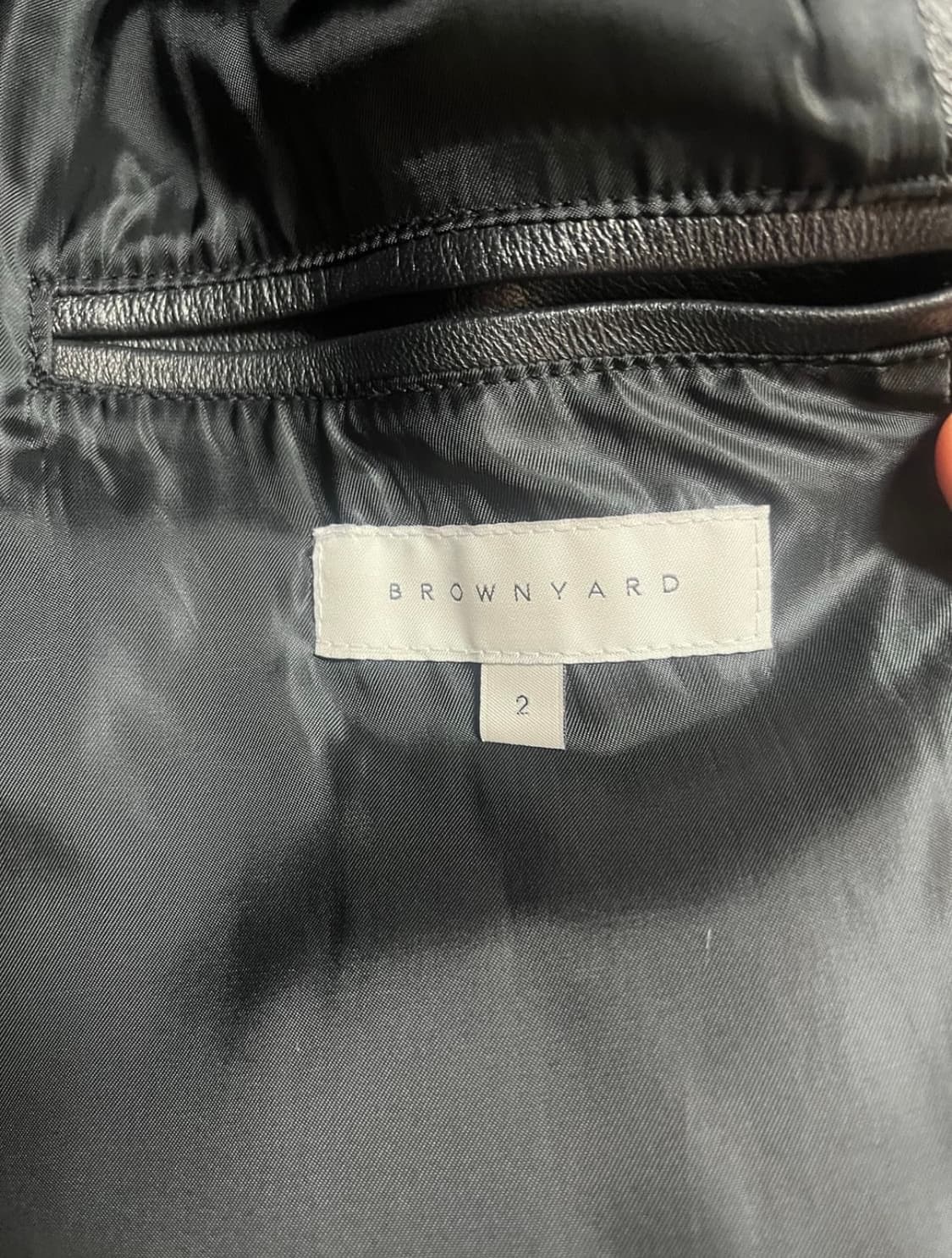 브라운야드 램스킨 레더 카코트 2size 상품이미지5