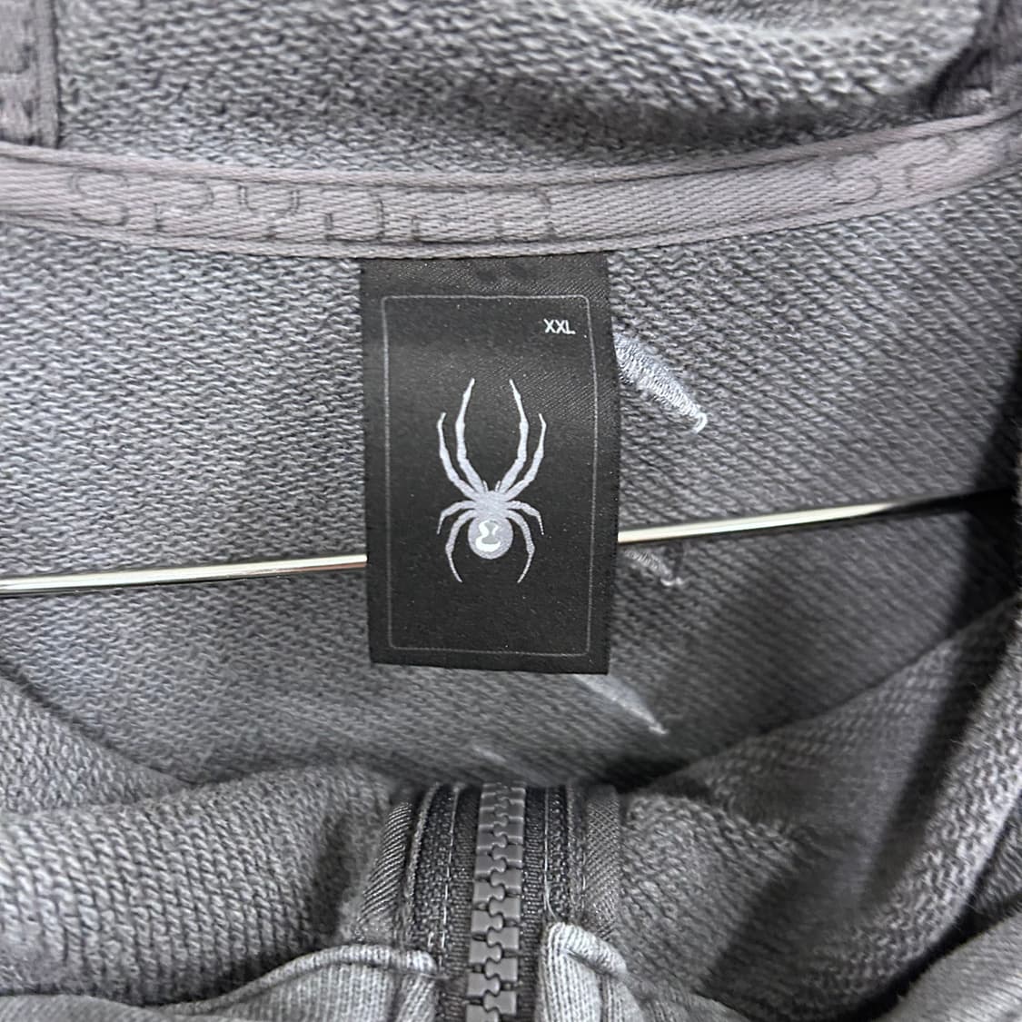 스파이더 가먼트 래글런 피그먼트 후드집업 상품이미지3