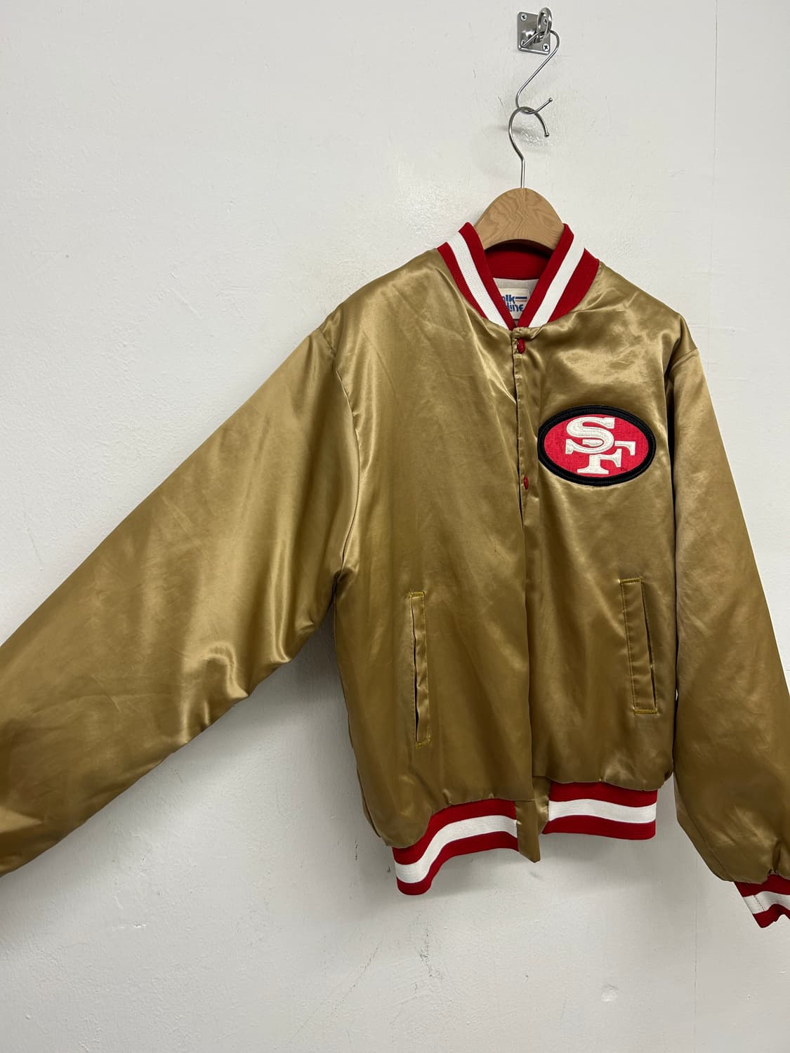 90s Chalk Line San Francisco 49ers 바시티자켓 상품이미지8