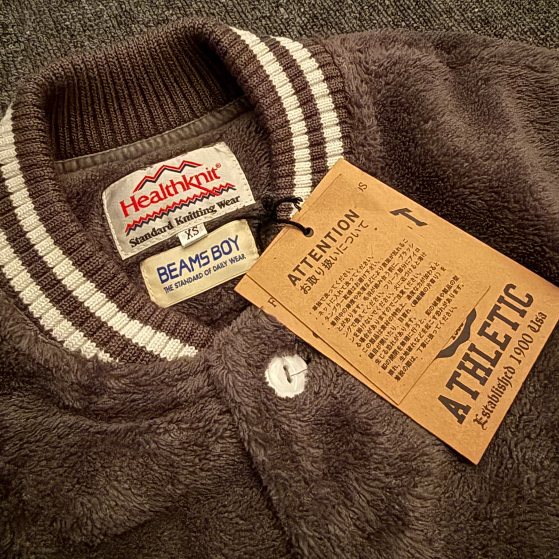 BEAMS BOY 베이스볼 후리스 상품이미지2