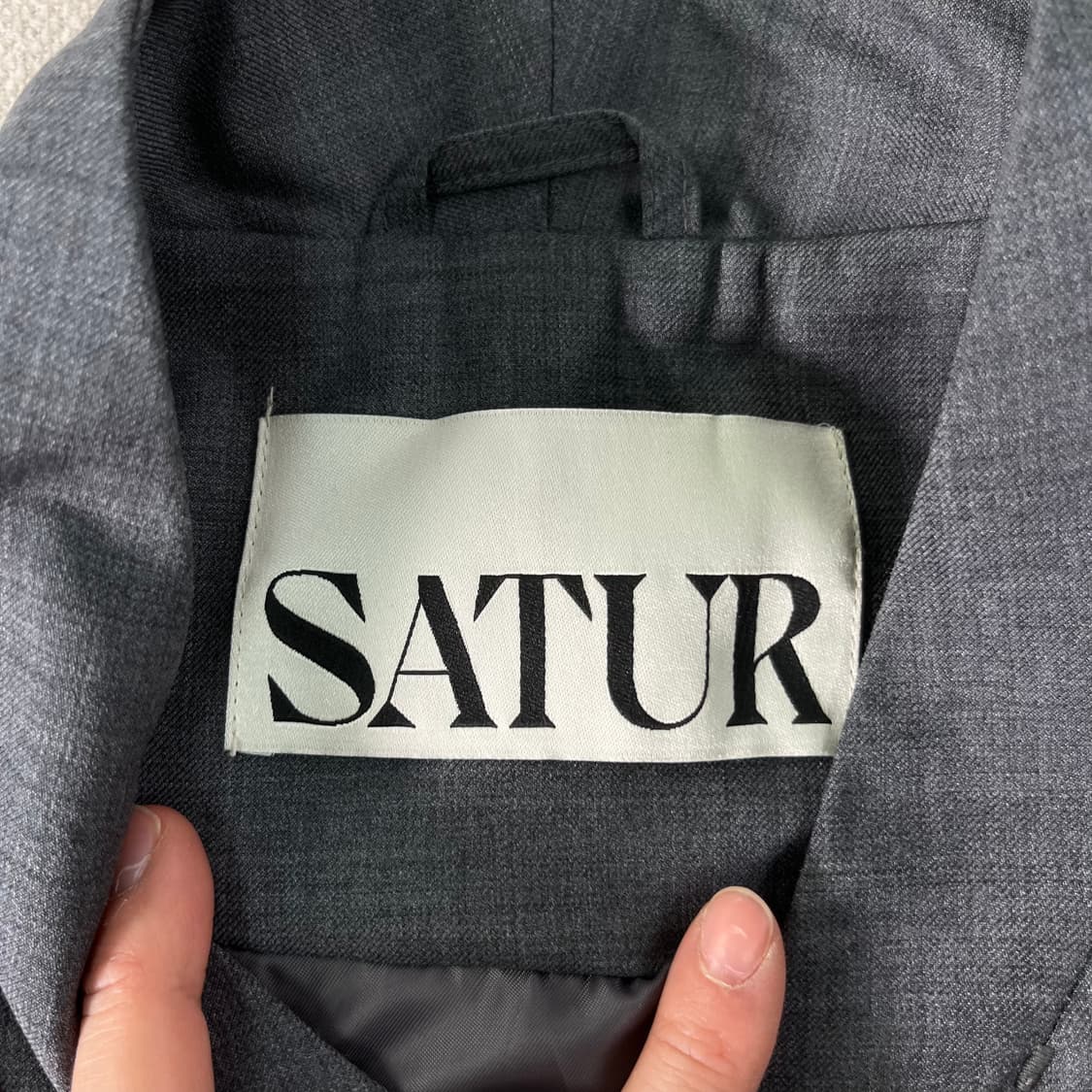 W 95 세터 블레이져 차콜 자켓 상품이미지5