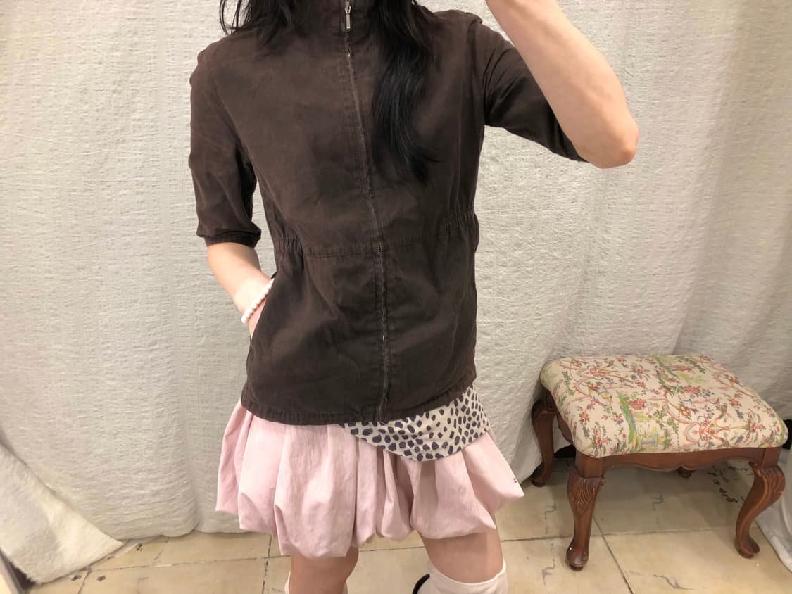 Brown half zip-up 상품이미지2