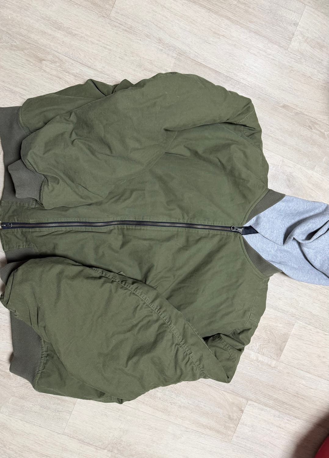 os)논노드 립스탑 후디 봄버 상품이미지2