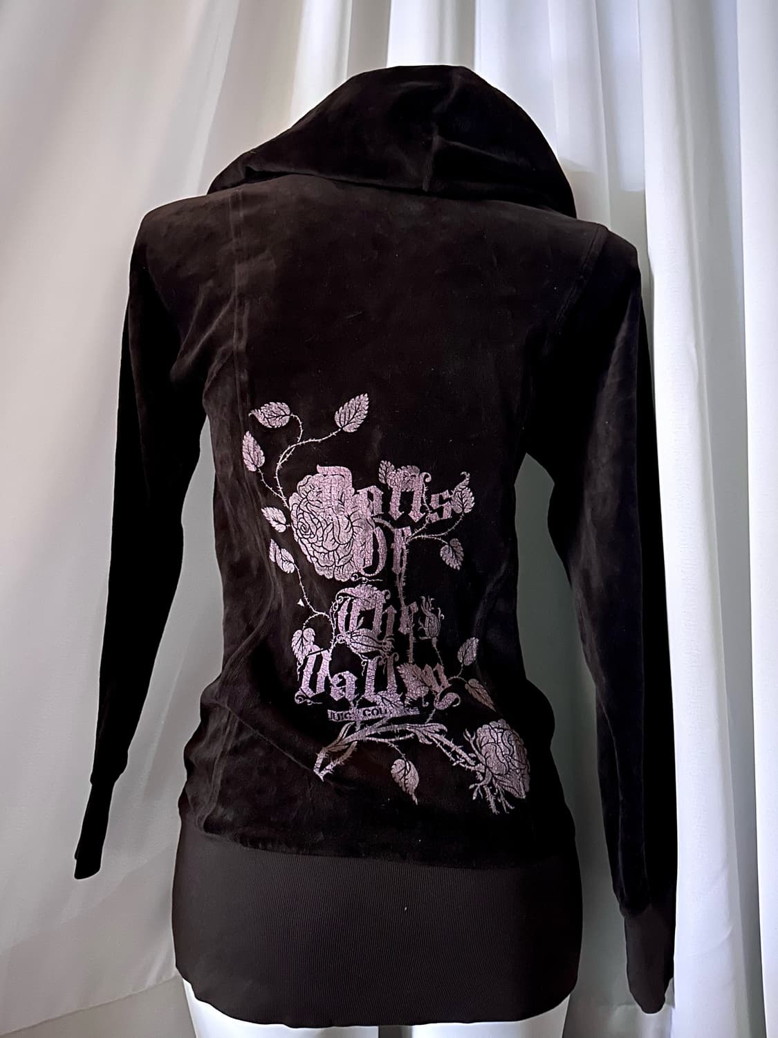 쥬씨꾸뛰르 로즈 프린팅 후드집업 원피스 상품이미지1