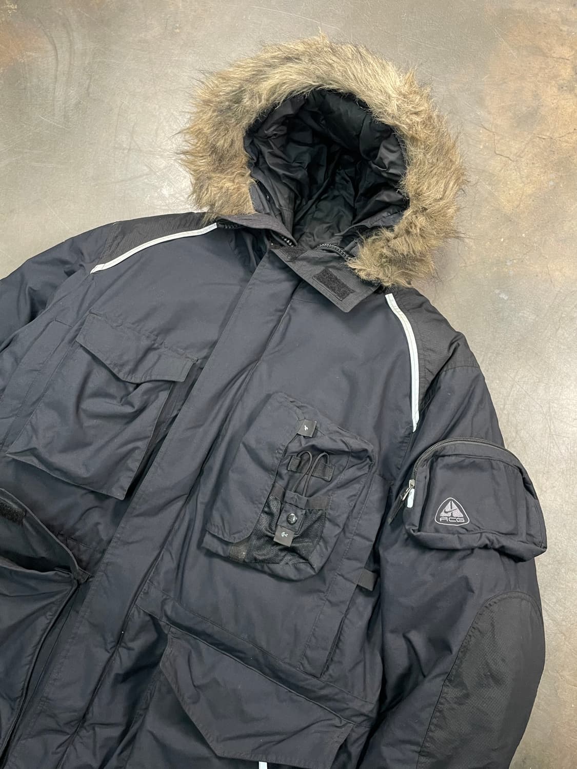 00s 나이키 ACG 3레이어드 퍼 후드 다운 파카 상품이미지2