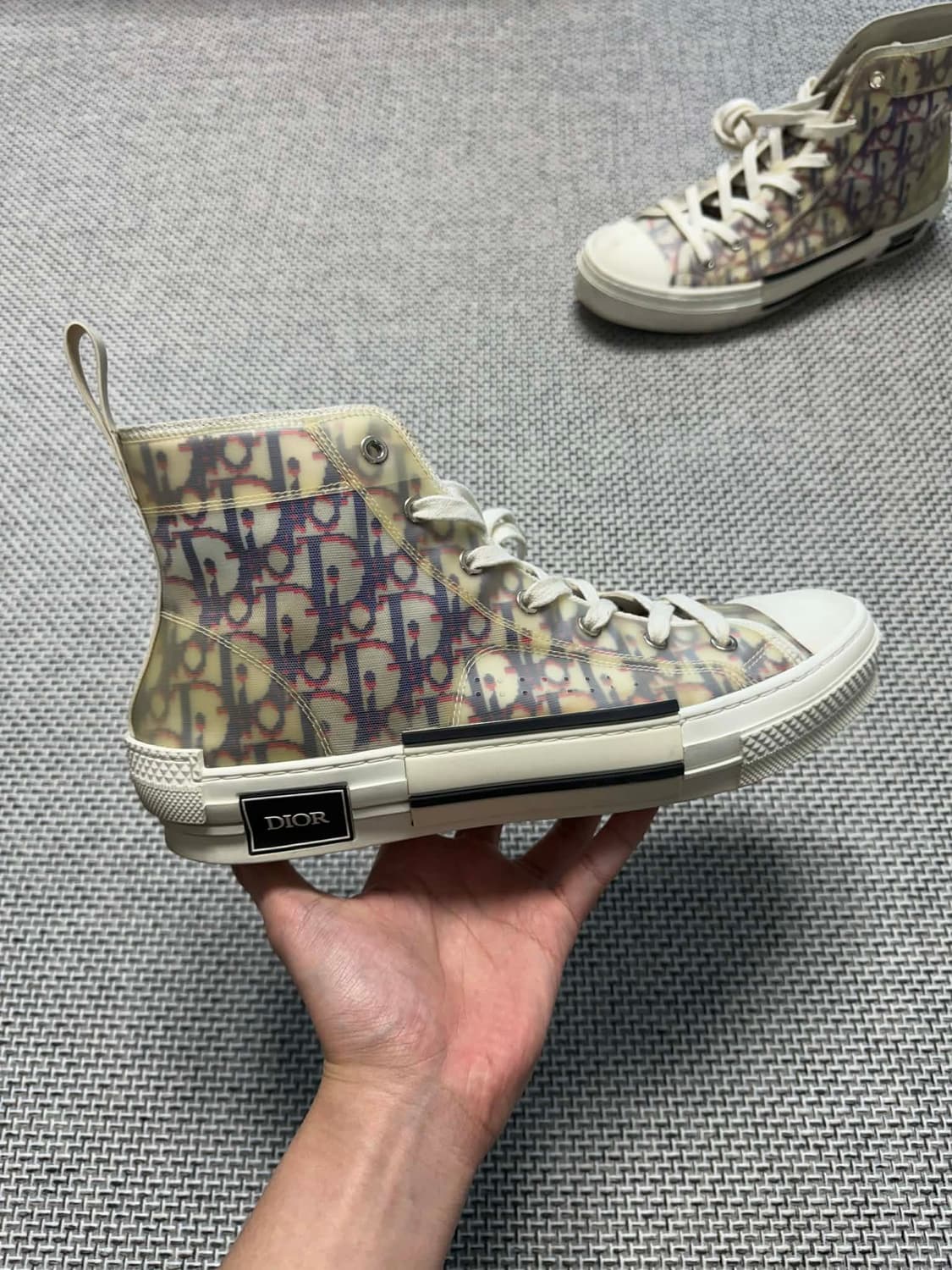 (한정판) 디올 오블리크 스니커즈 하이탑 상품이미지1