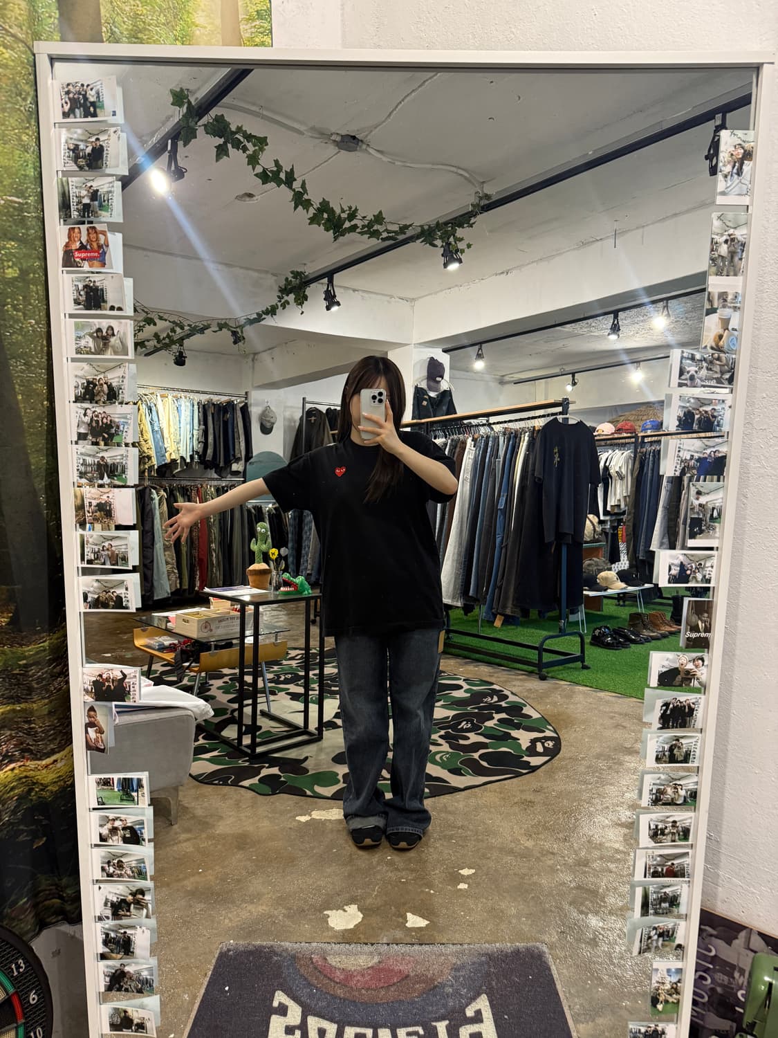 꼼데가르송 반팔 티셔츠 블랙 XL 상품이미지7