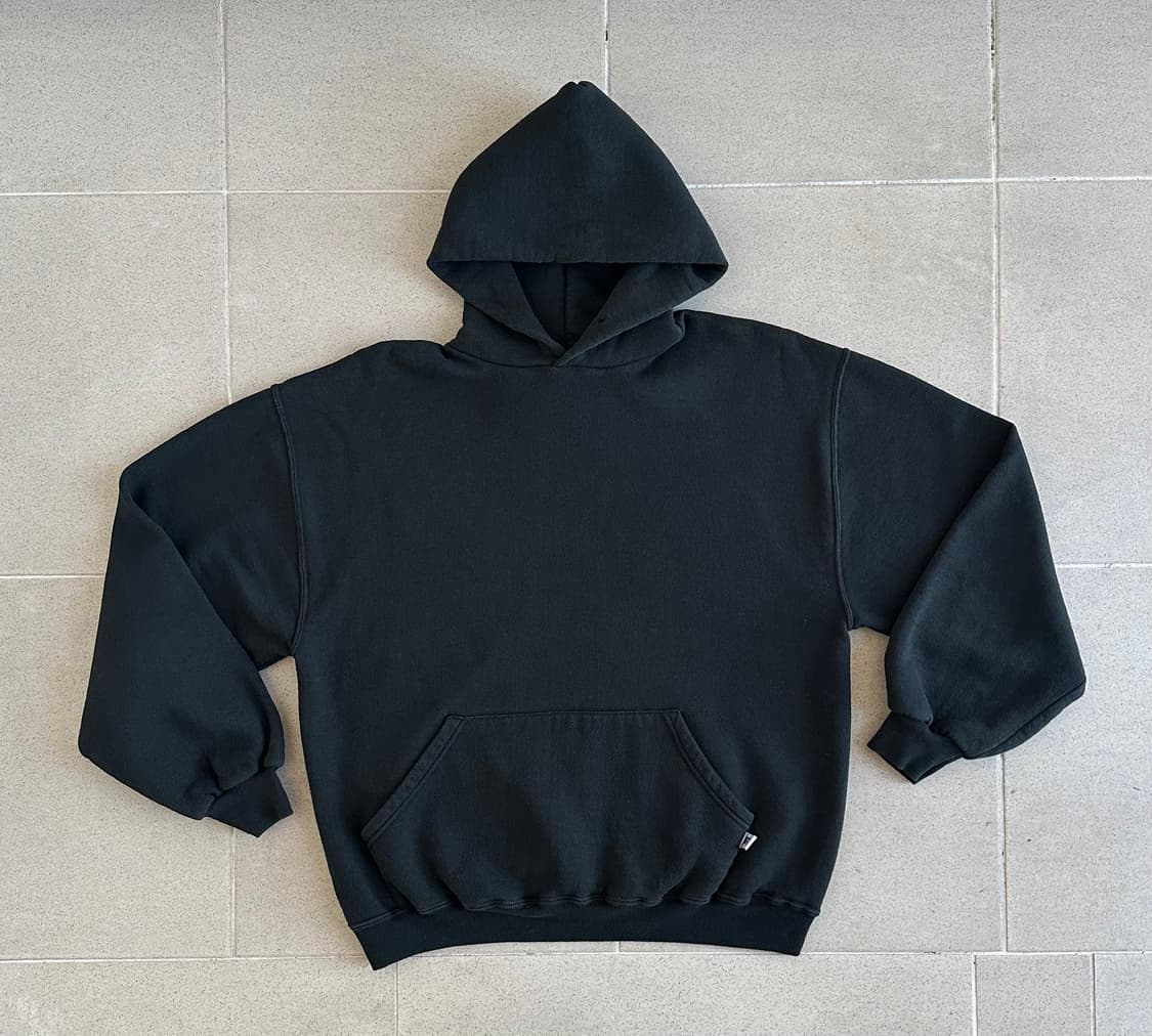 90s 빈티지 러셀 후드 블랙 L 상품이미지1