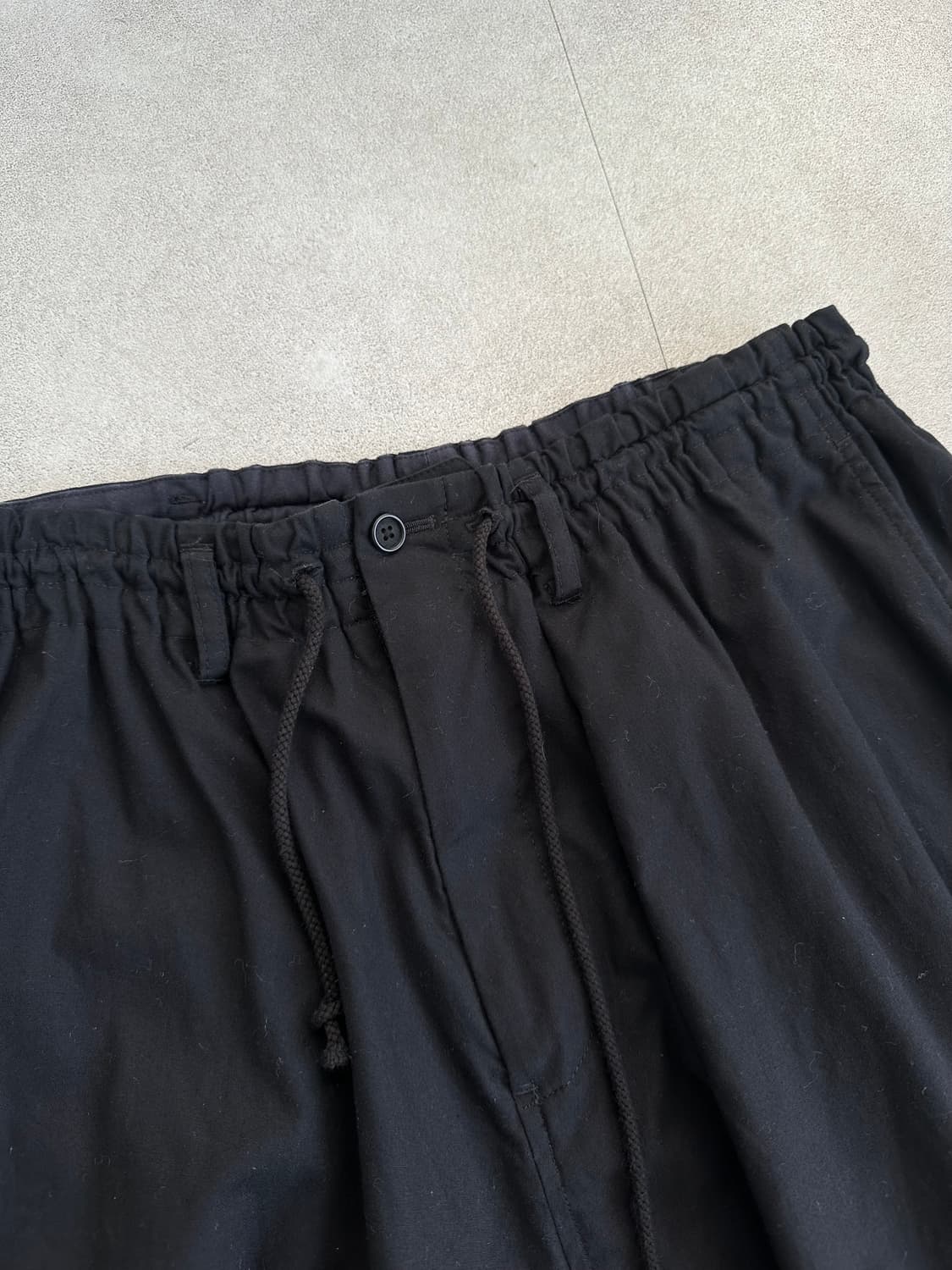 Yohji Yamamoto 블랙 사루엘 팬츠 상품이미지5