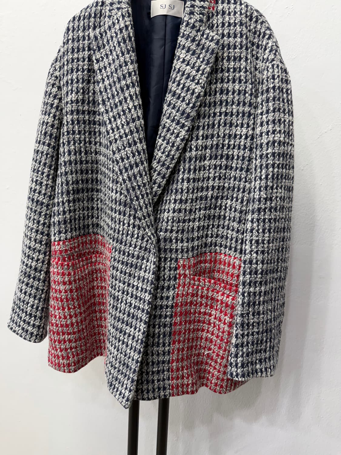 정품) SJ SJ 한섬 하운드투스 체크 자켓 88 상품이미지3