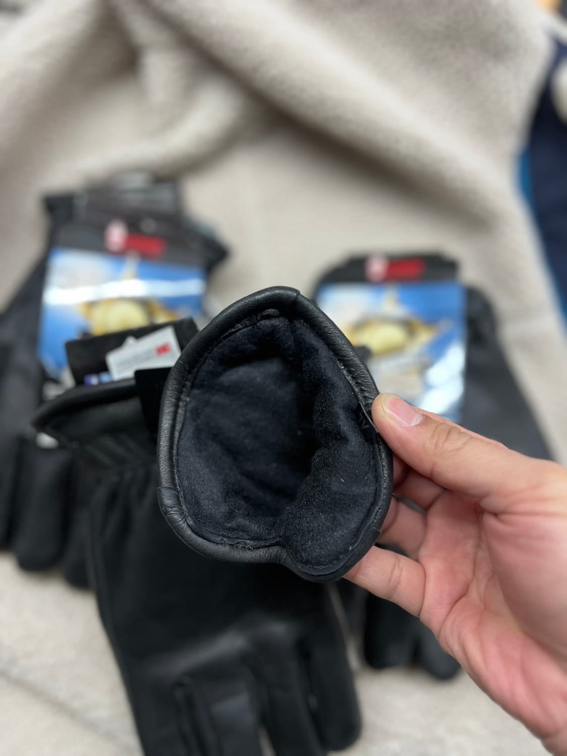 사슴가죽 블랙 글러브 XL 상품이미지7