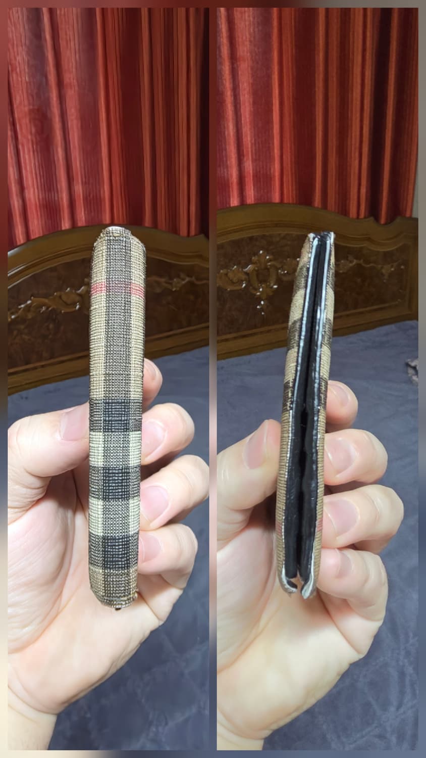 (정품) 버버리 체크 반지갑/80166111/개인/팝니다. 상품이미지6