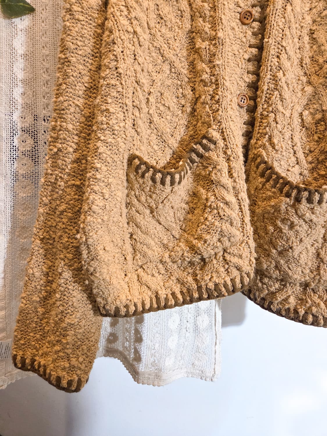 스티치 디테일 가디건 상품이미지3