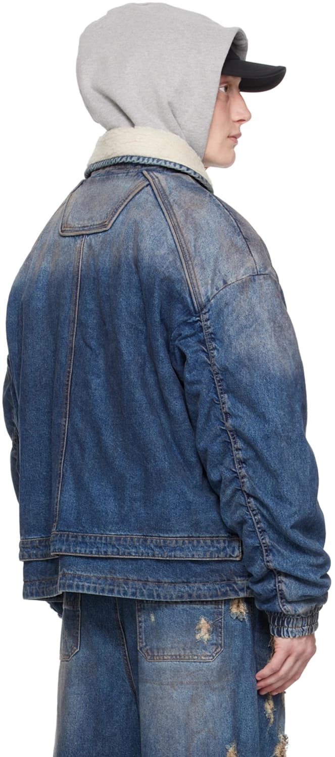 준지 139만 오일워싱 무스탕 데님 점퍼 상품이미지7