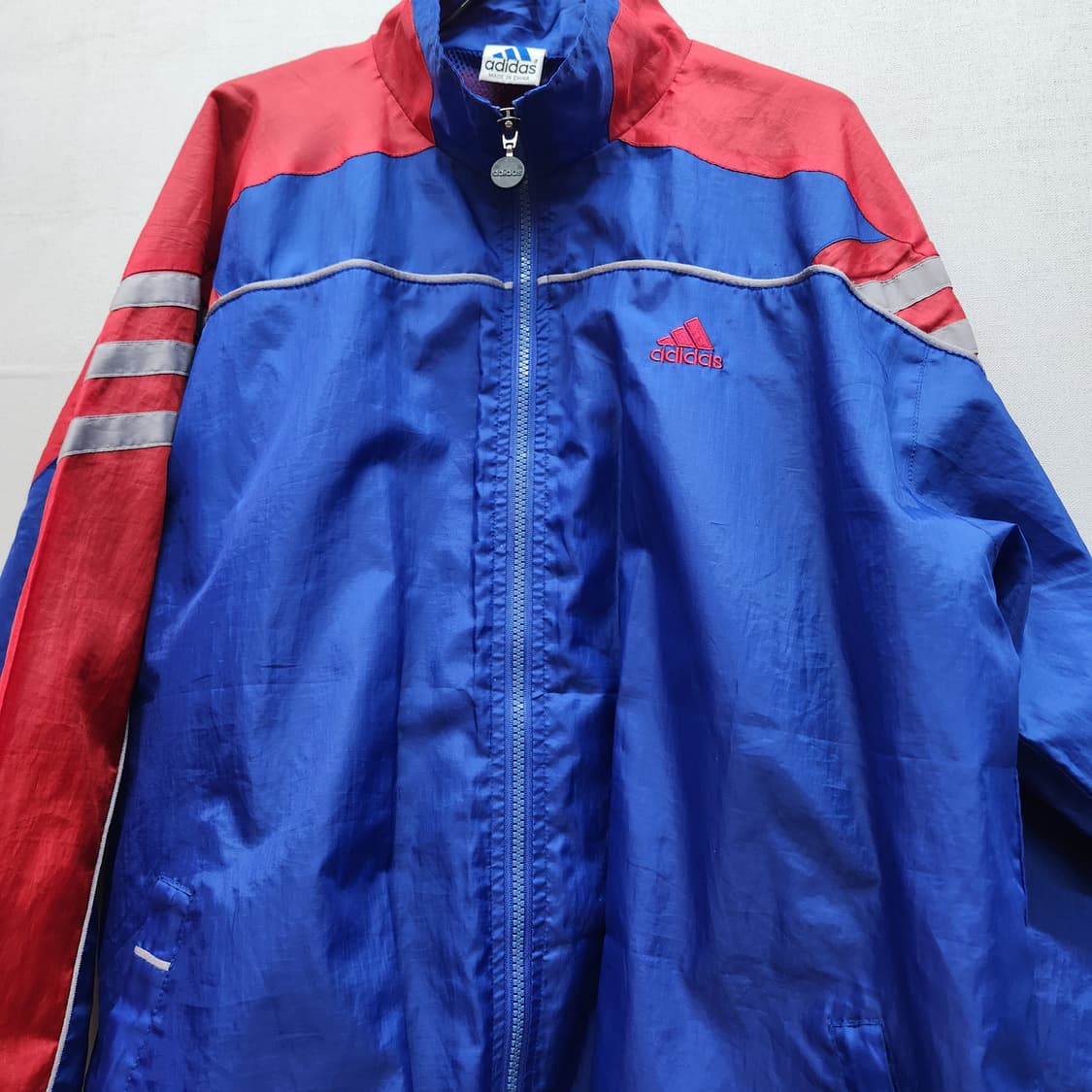 올드스쿨 아디다스 배색 바람막이 2XL 상품이미지3
