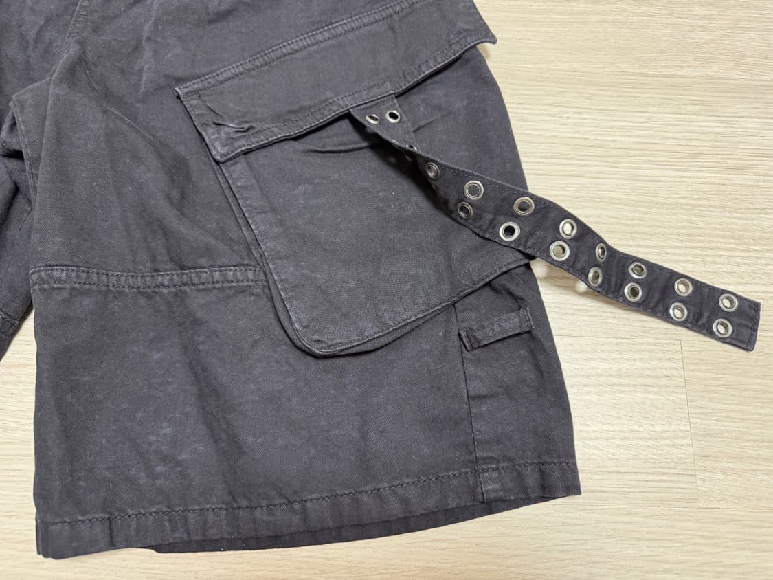 자라 벨트 카고 버뮤다 팬츠 새상품 상품이미지9