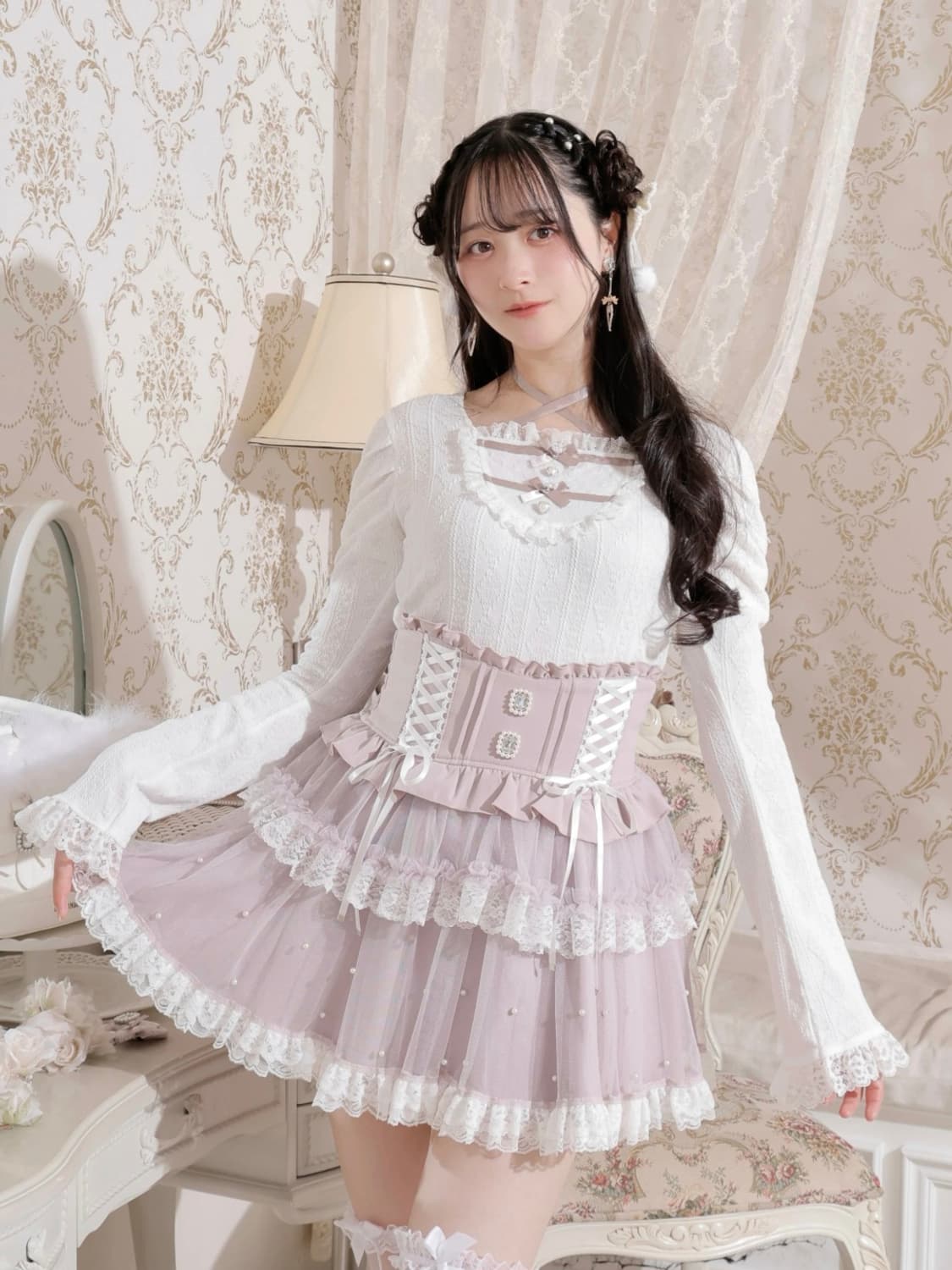 NOÉMIE 노에미 핑크 블라우스 탑 상품이미지2