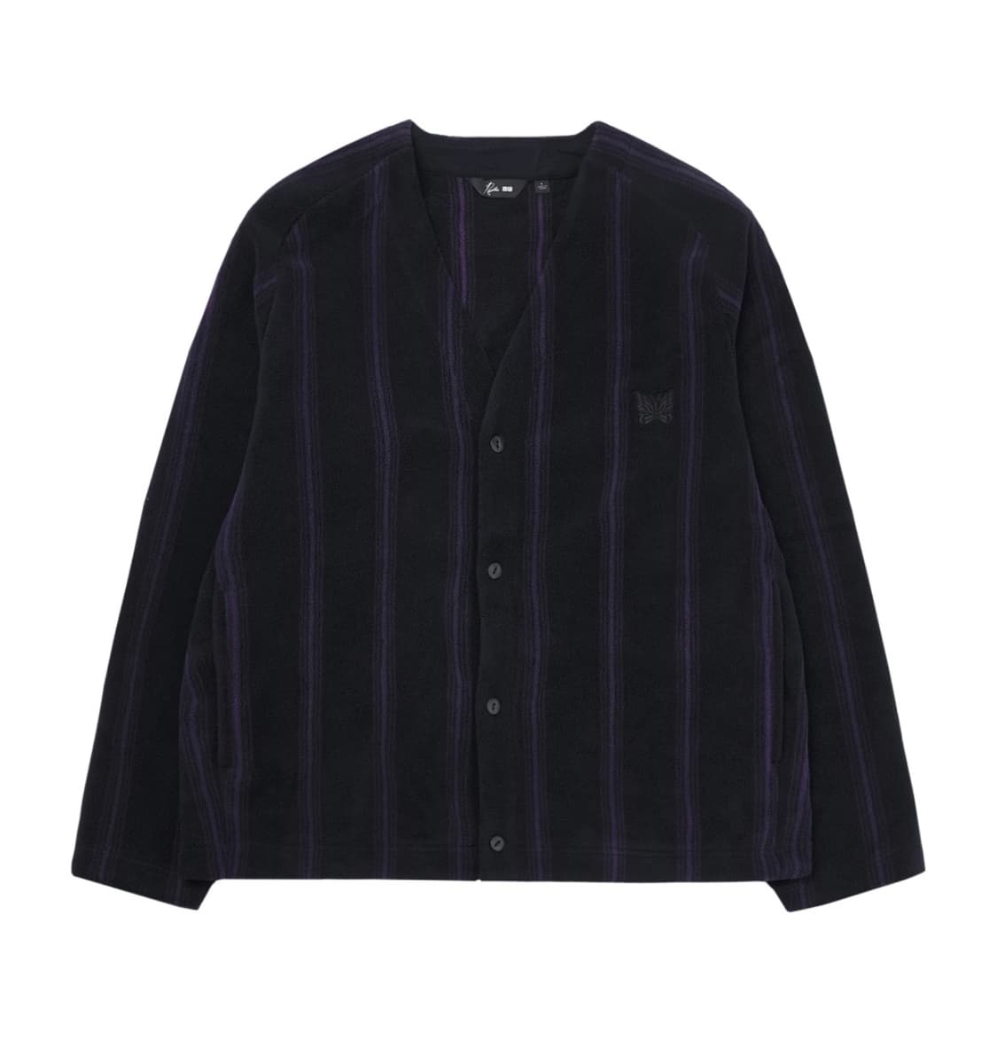 [XXL] 유니클로 니들스 가디건 블랙퍼플 상품이미지1