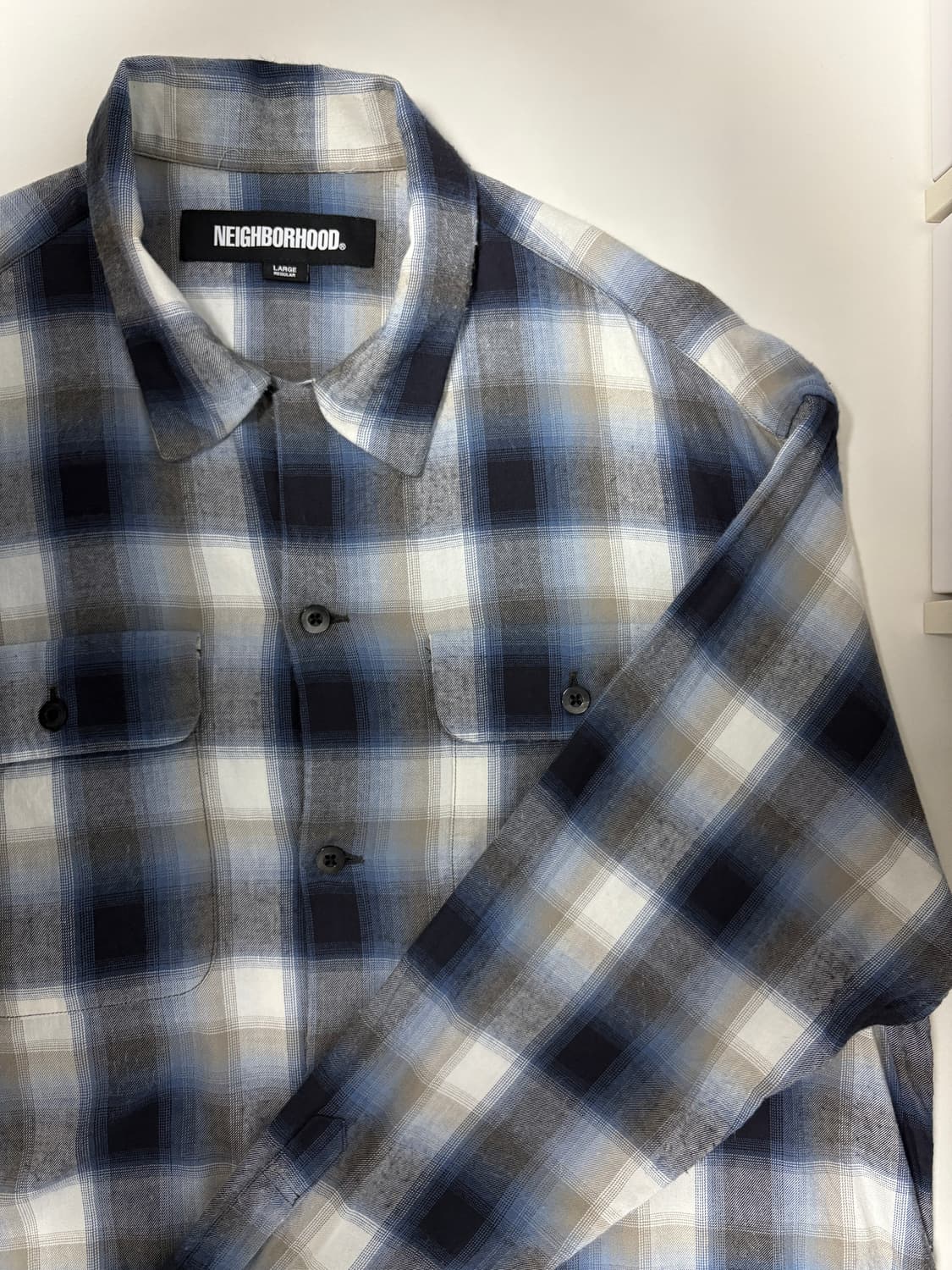 네이버 후드 레이온 셔츠 라지 사이즈 상품이미지4