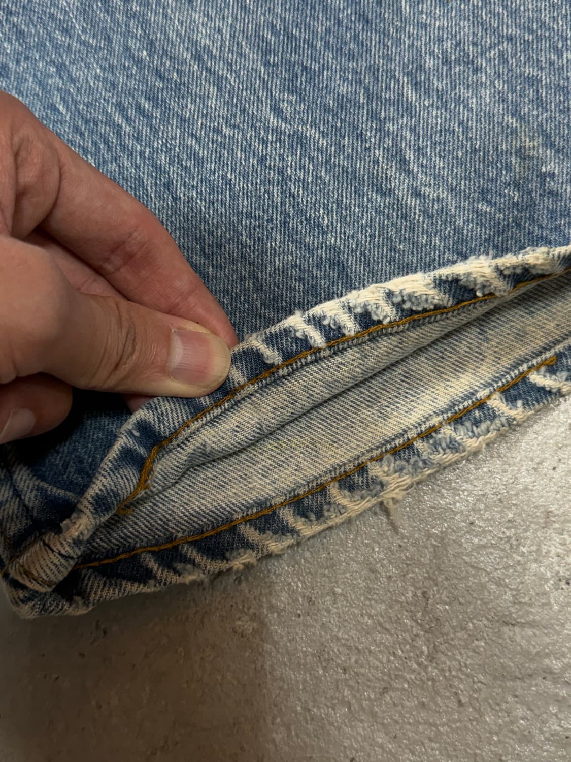 80's USA 빈티지 리바이스 517 오렌지탭 체인스티치 상품이미지7