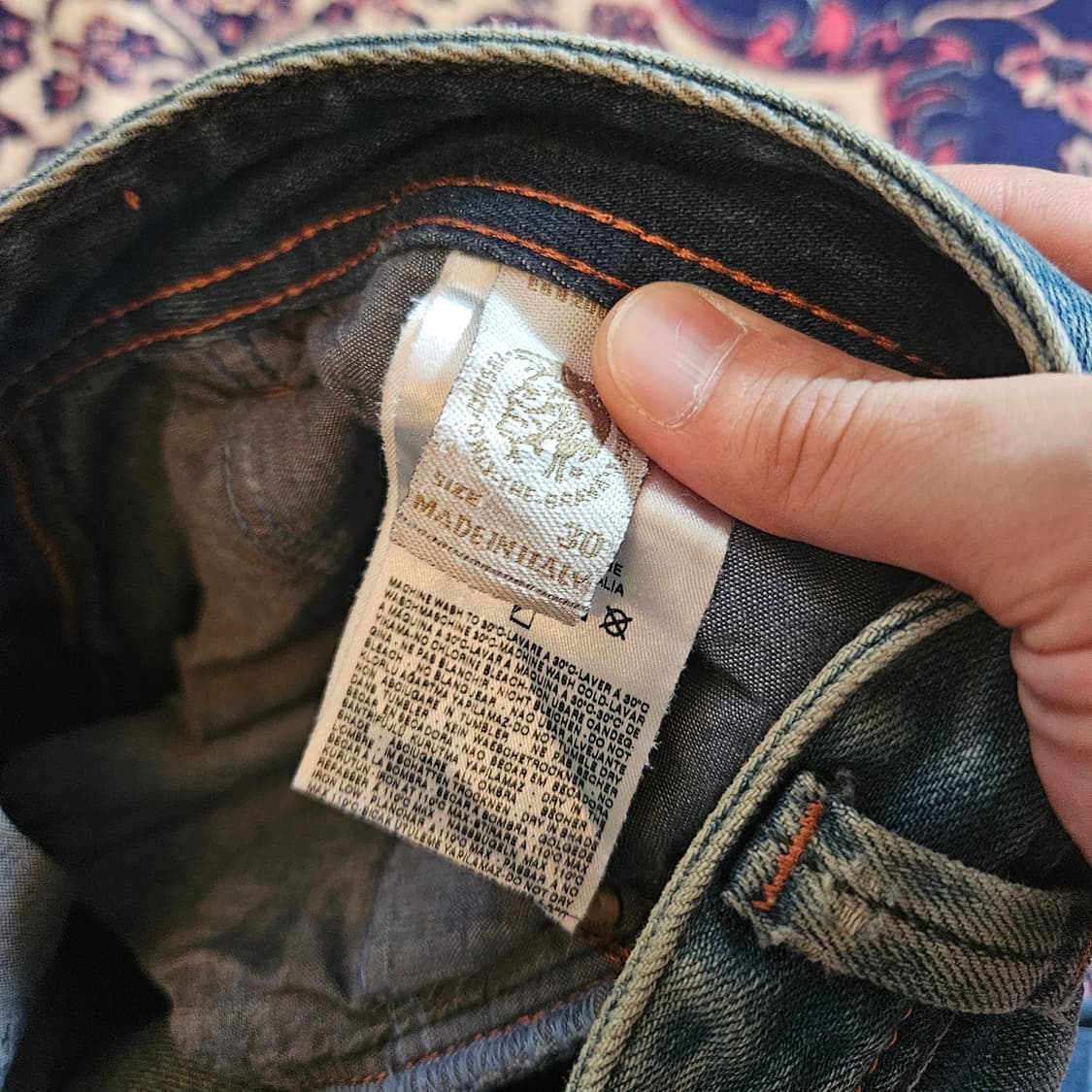 디젤(DIESEL) in Italy 대런 워싱 데님 청바지 30size 상품이미지6
