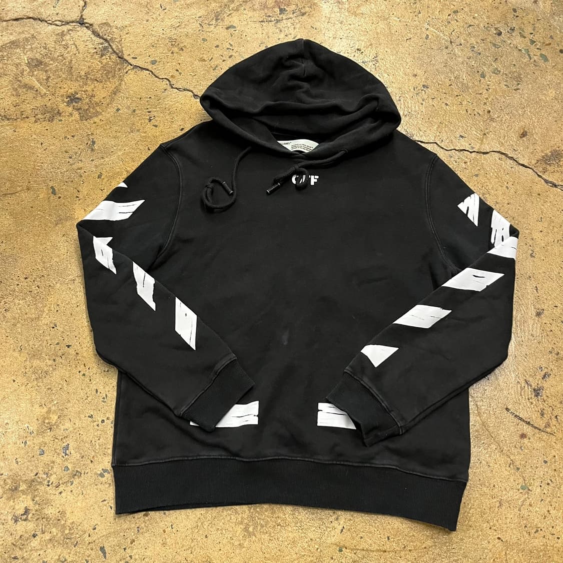 [정품/XL] 오프화이트 블랙 다이애그 애로우 후드 b15 상품이미지2