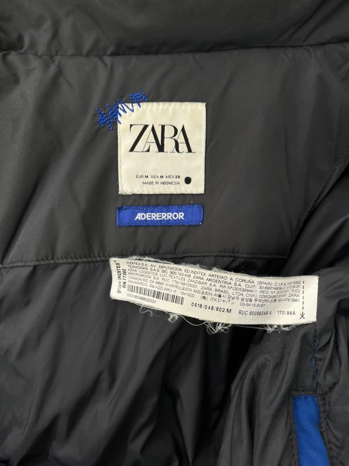 자라X아더에러 오버사이즈 패딩 자켓/#3429 상품이미지5