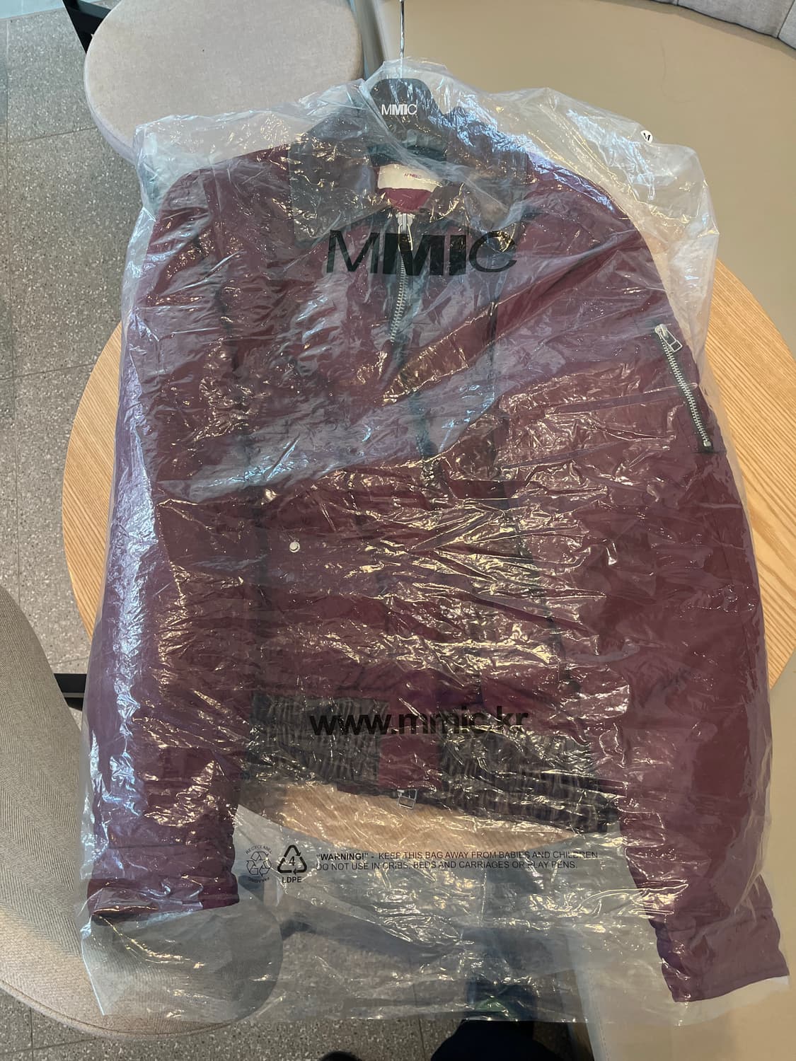 MMIC 로드스터 자켓 와인 새상품 상품이미지3