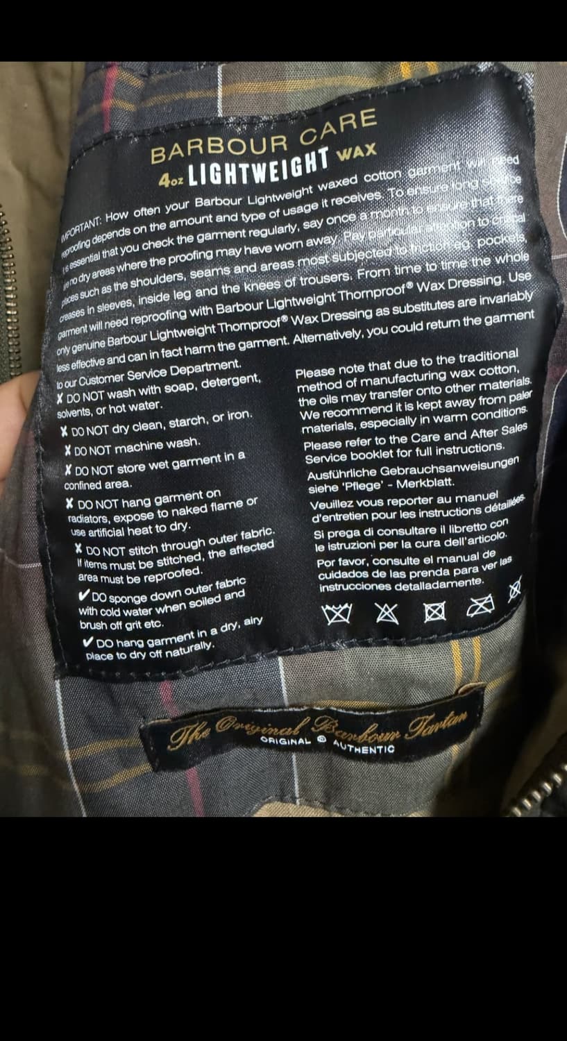 바버 4온스 왁스 자켓 상품이미지4