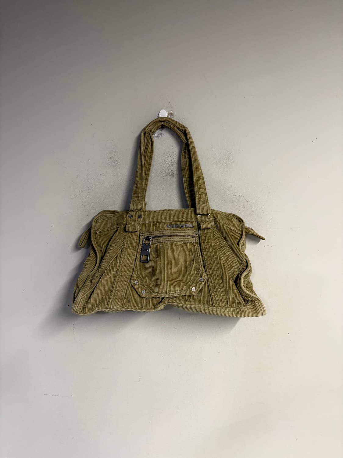 DIESEL corduroy tote bag yellow  상품이미지2