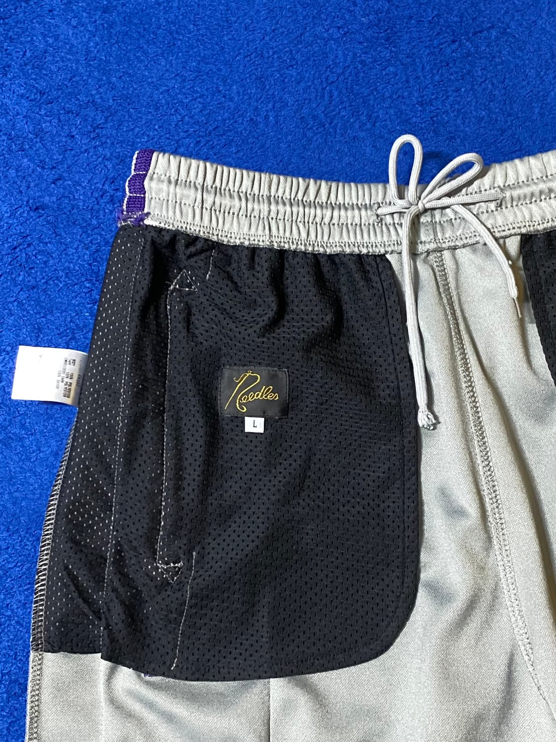 Needles 니들스 내로우 트랙팬츠 폴리 스무스 아이스 화이트 L 상품이미지5