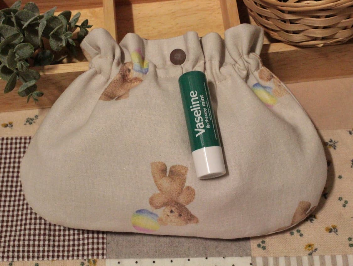 핸드메이드 곰무늬 밴딩 파우치 상품이미지5