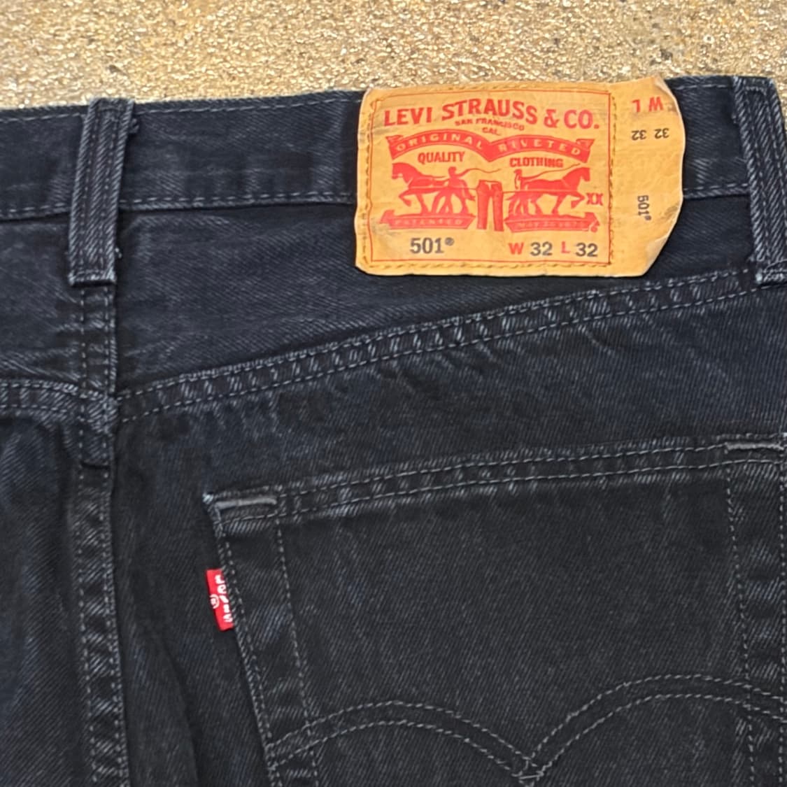미국 빈티지 리바이스 501 블랙진 청바지 상품이미지7