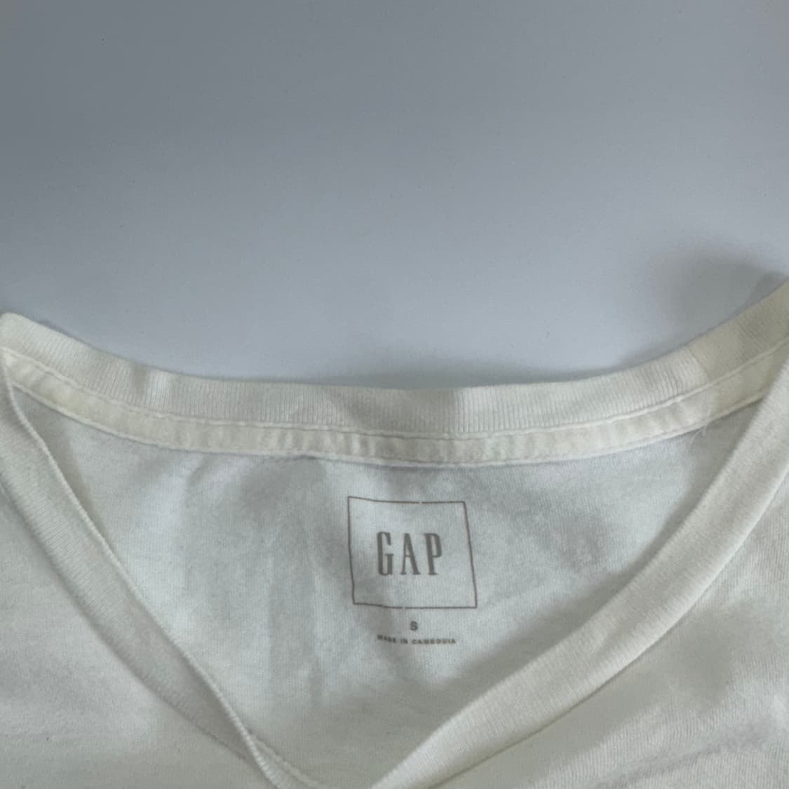 Gap 갭 레드 로고 아이보리 반팔 상품이미지5