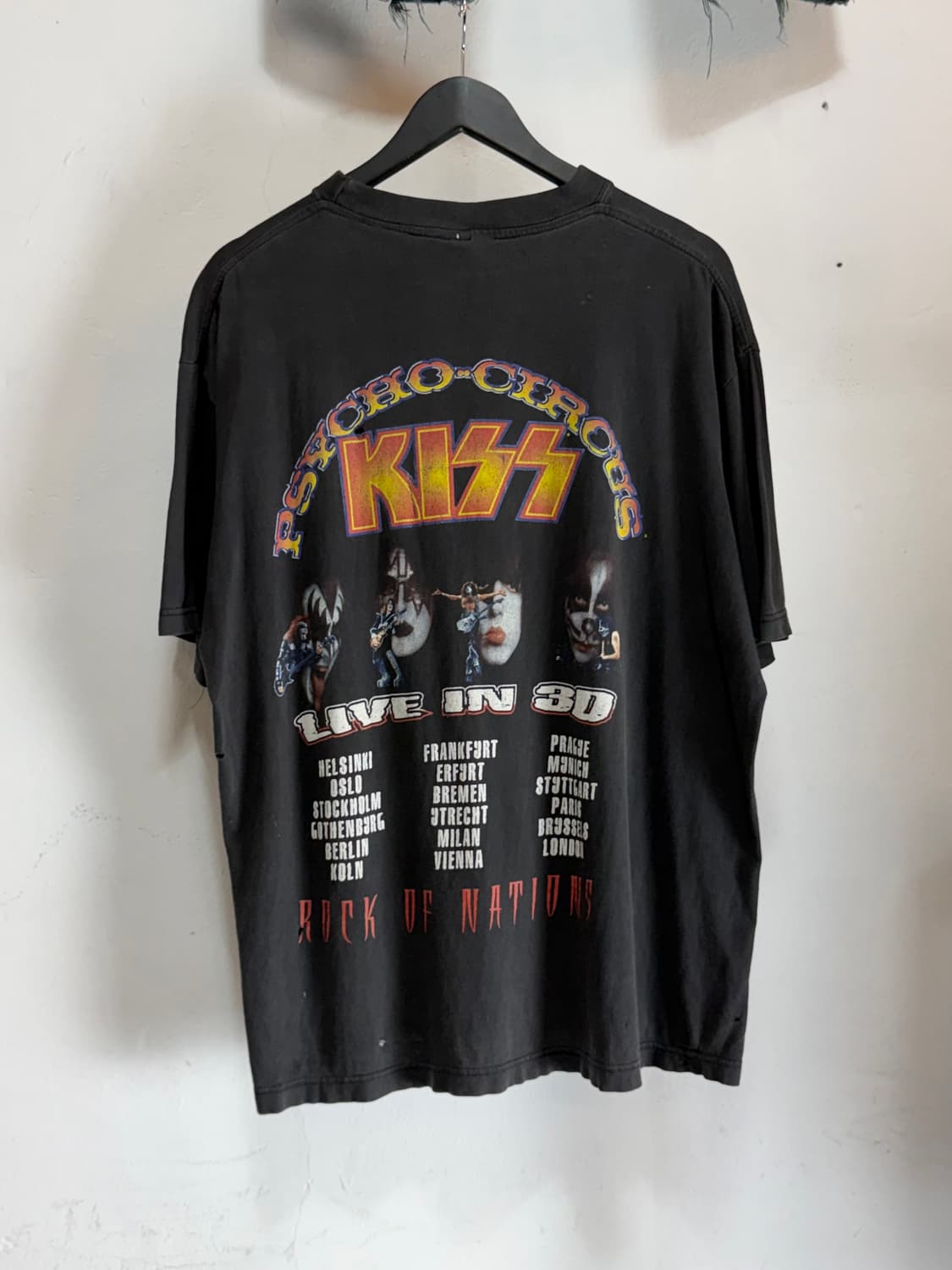 90’s KISS 티셔츠 빈티지 밴드티 밴드티셔츠 하드페이딩 상품이미지3