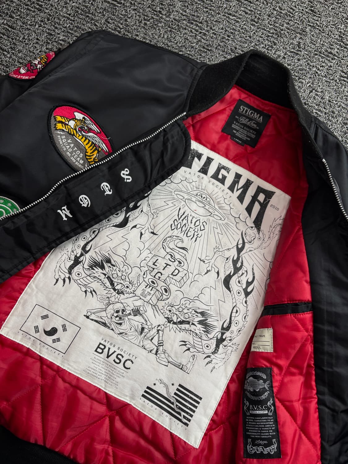 스티그마 VS MA-1 패치워크 봄버 자켓 2431 상품이미지4