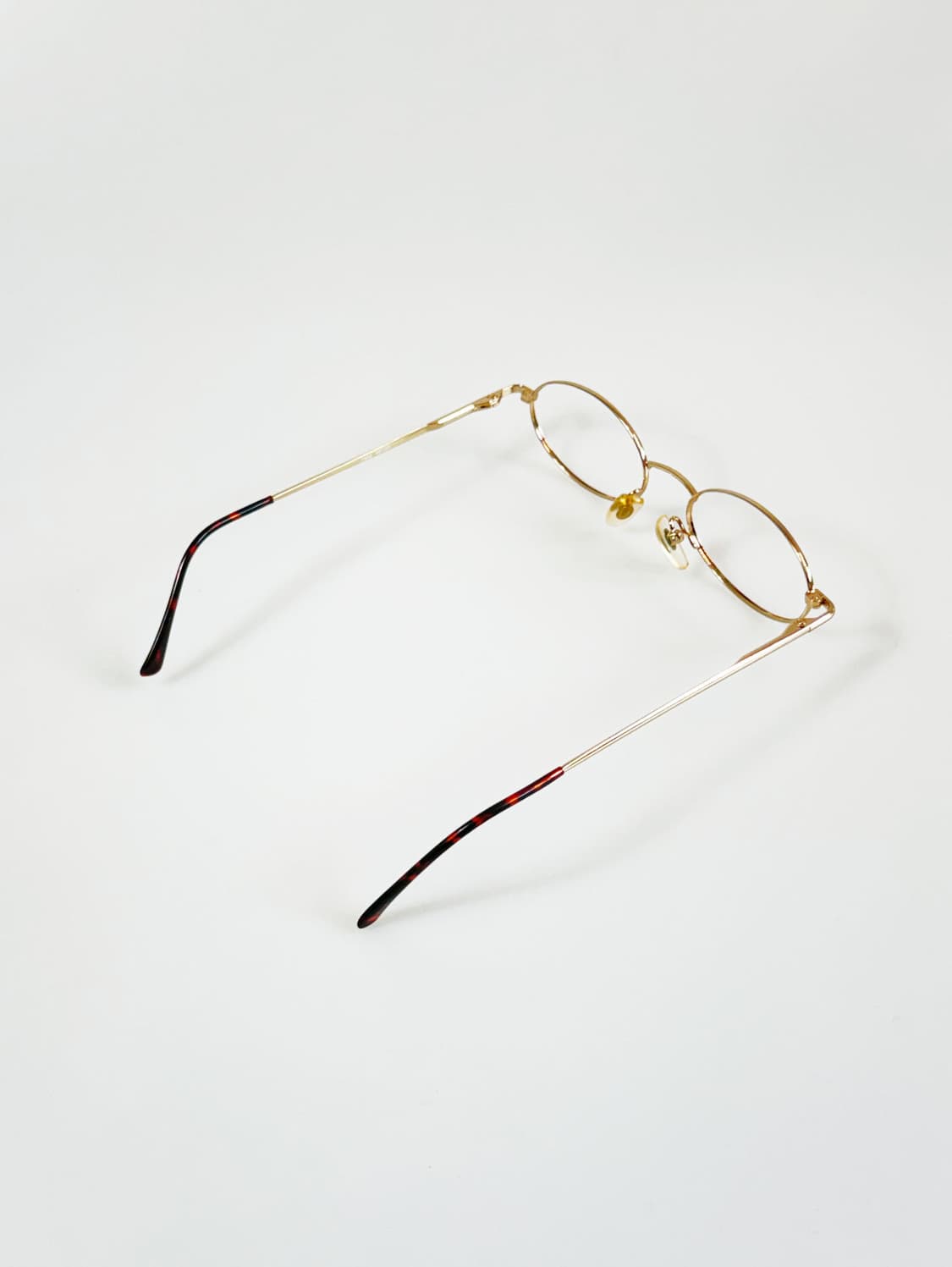 Zephyr 골드 슬림 오벌 메탈 프레임 빈티지 안경 상품이미지4