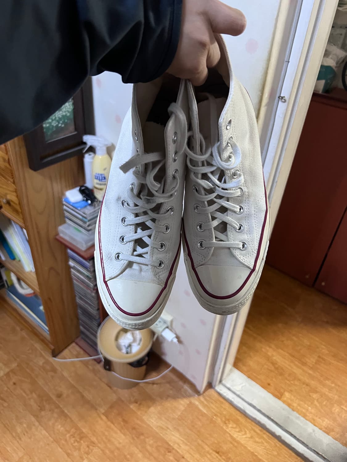 컨버스 척테일러 70하이 화이트 270 판매 상품이미지2