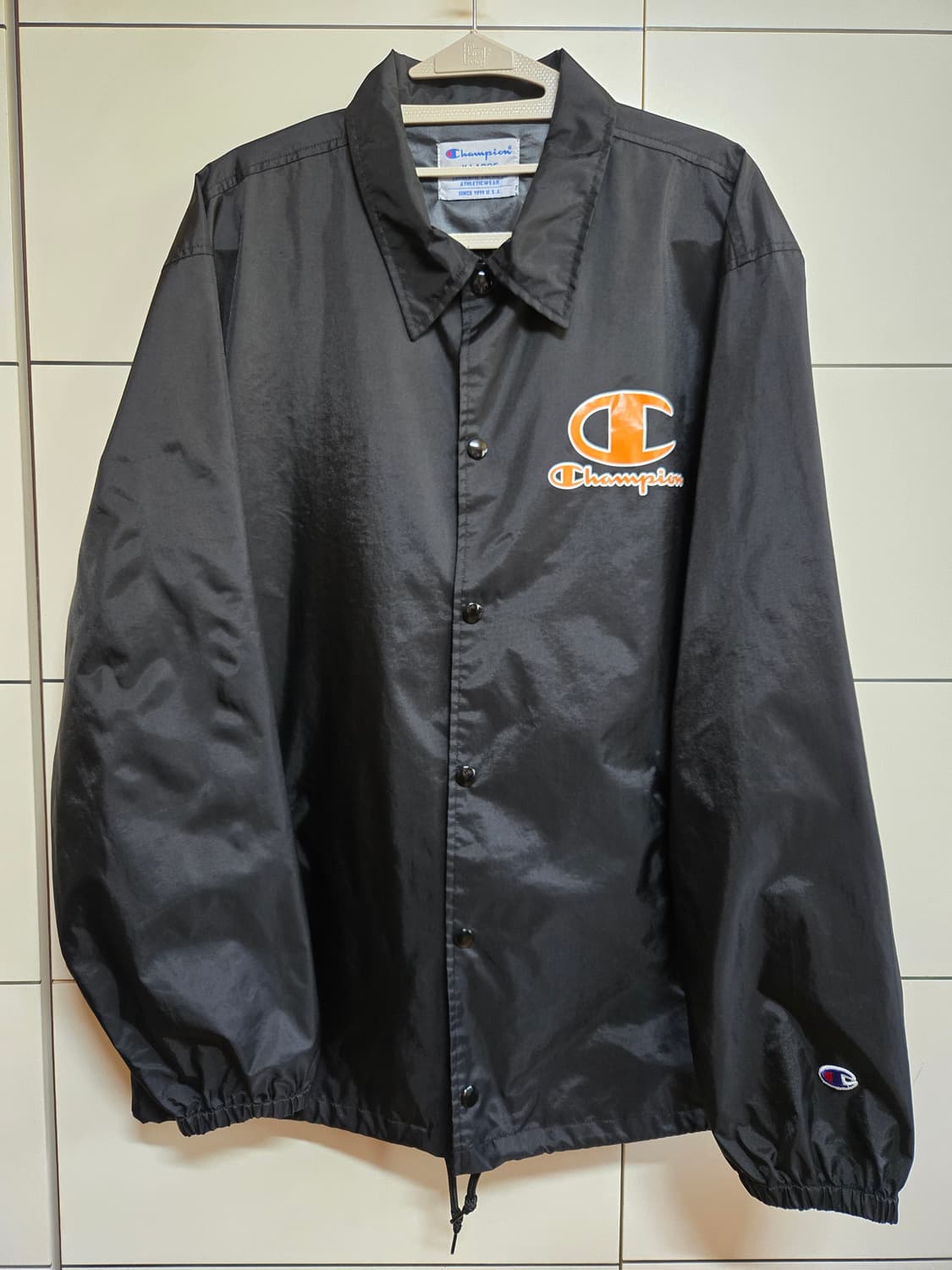 챔피온 정품 블랙 코치 자켓(XL사이즈) 상품이미지1