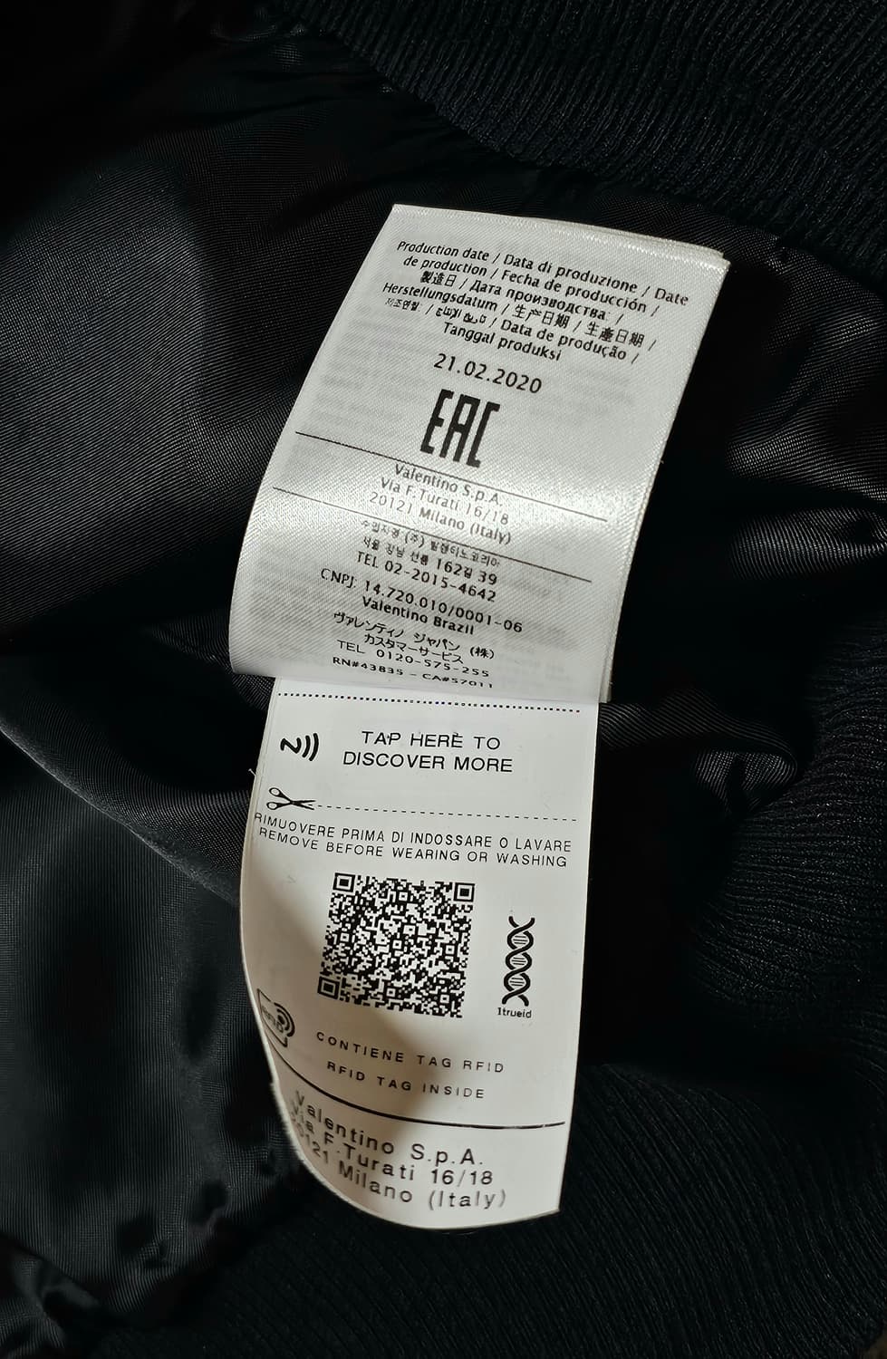 [M사이즈] 새상품급 발렌티노 VLTN 로고 봄버 자켓 상품이미지6