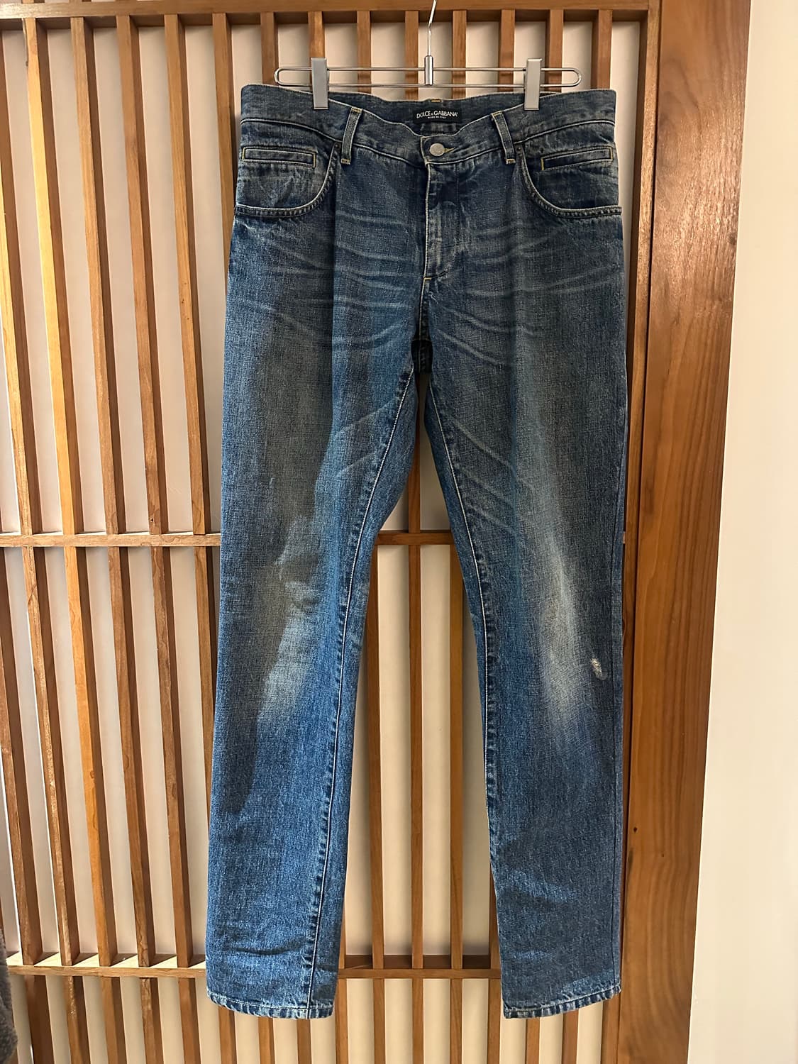 돌체앤가바나 데님 승마 프린팅 팬츠 50 상품이미지2