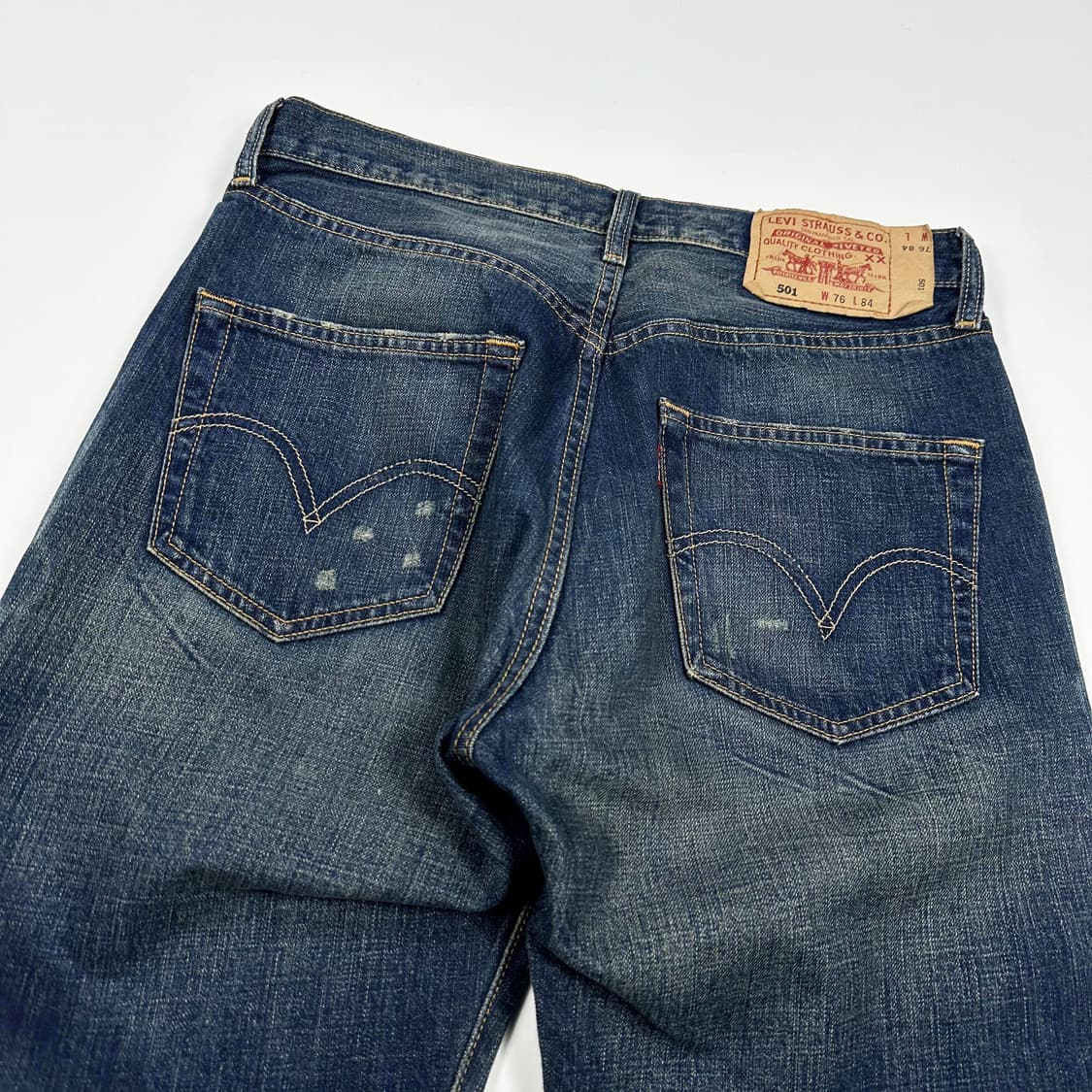 리바이스 501 오리지널 워싱 데님 팬츠 (30인치) 상품이미지5