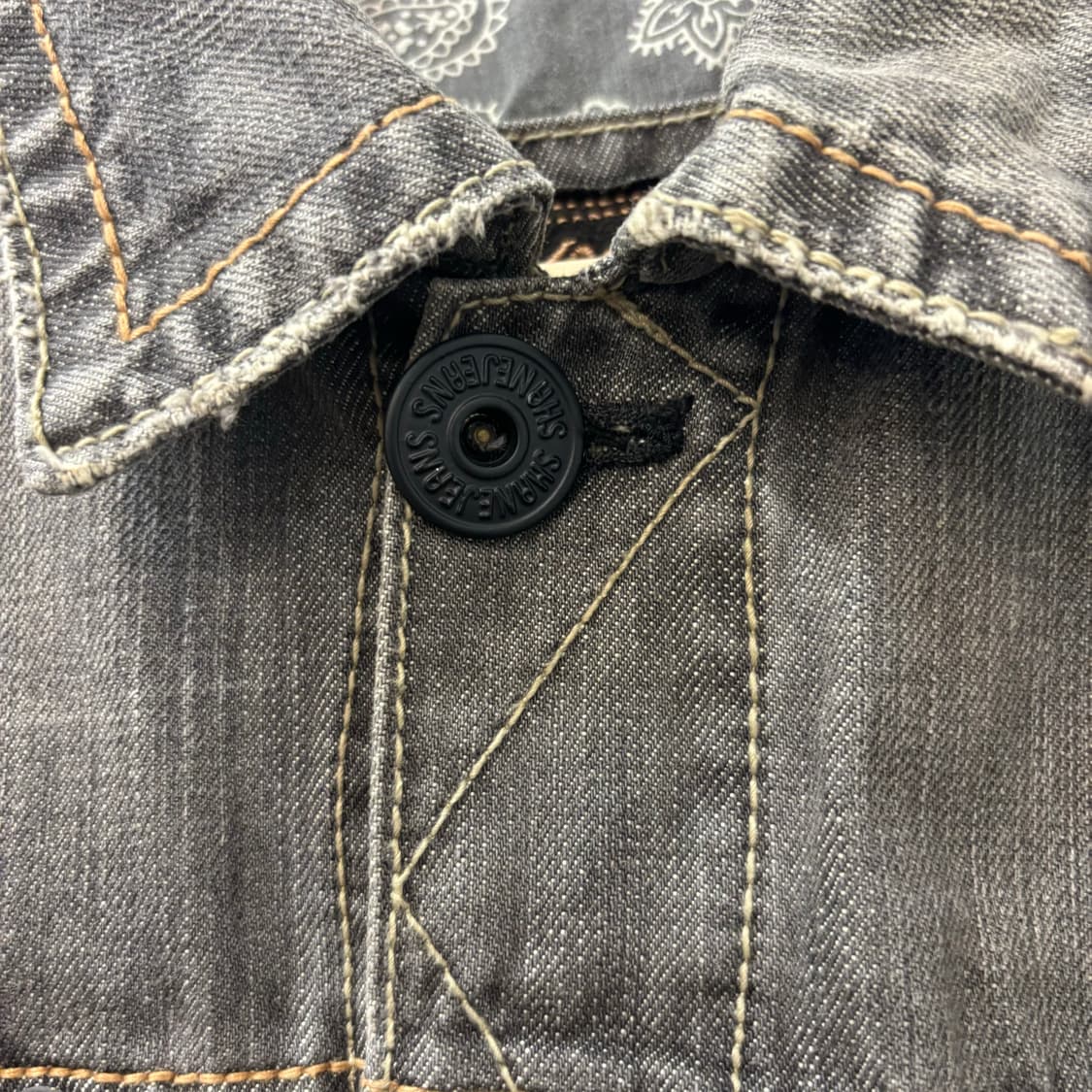90s Shane Jeans 빈티지 그런지 데님 워싱 자켓 M 상품이미지6